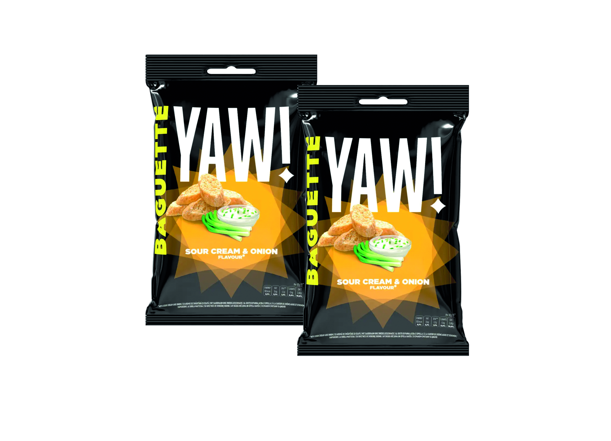 (Bild für) YAW! Baguette Sour Cream & Onion 50g 32