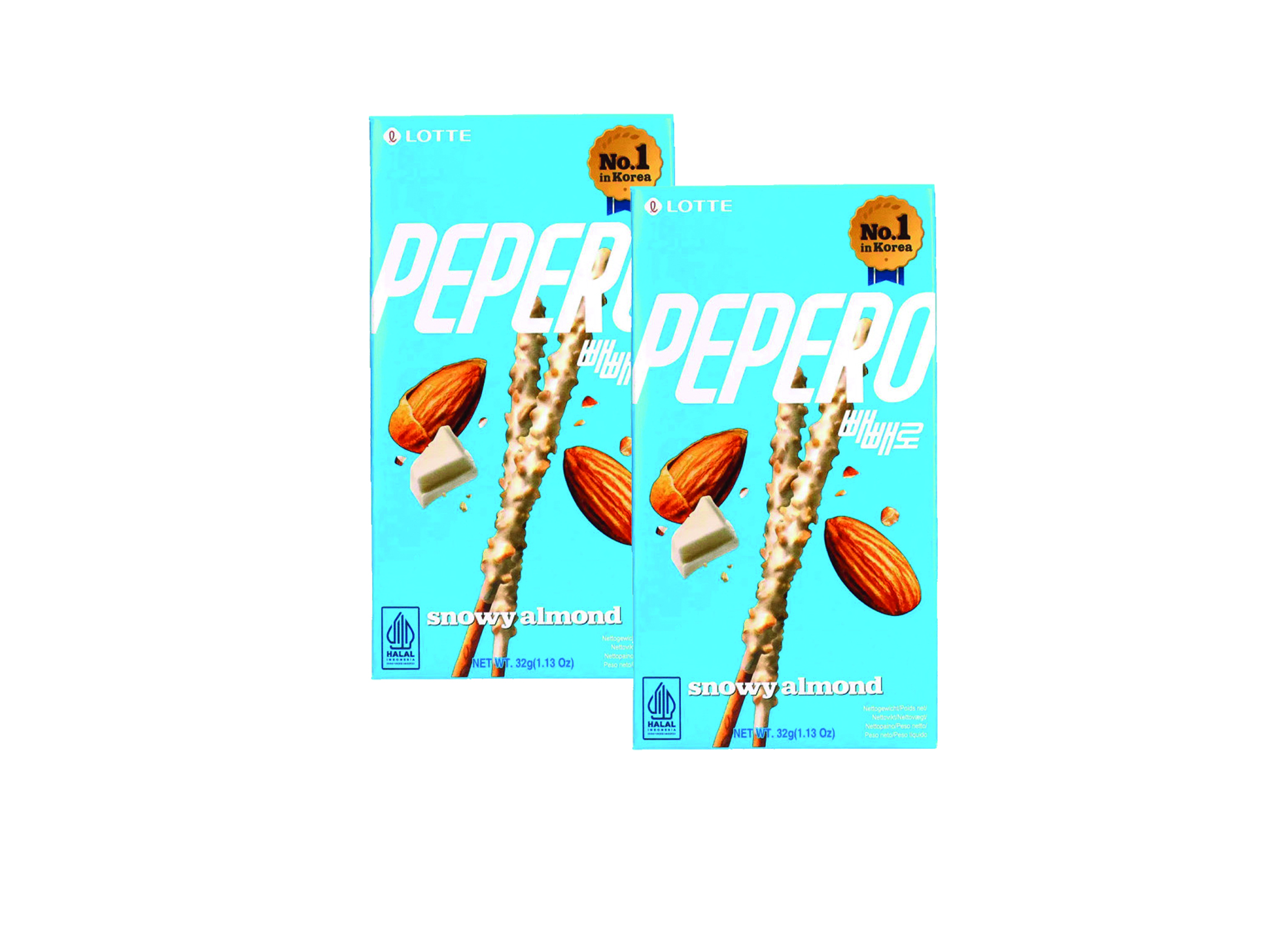 (Bild für) Pepero Snowy Almond Sticks 32g 40