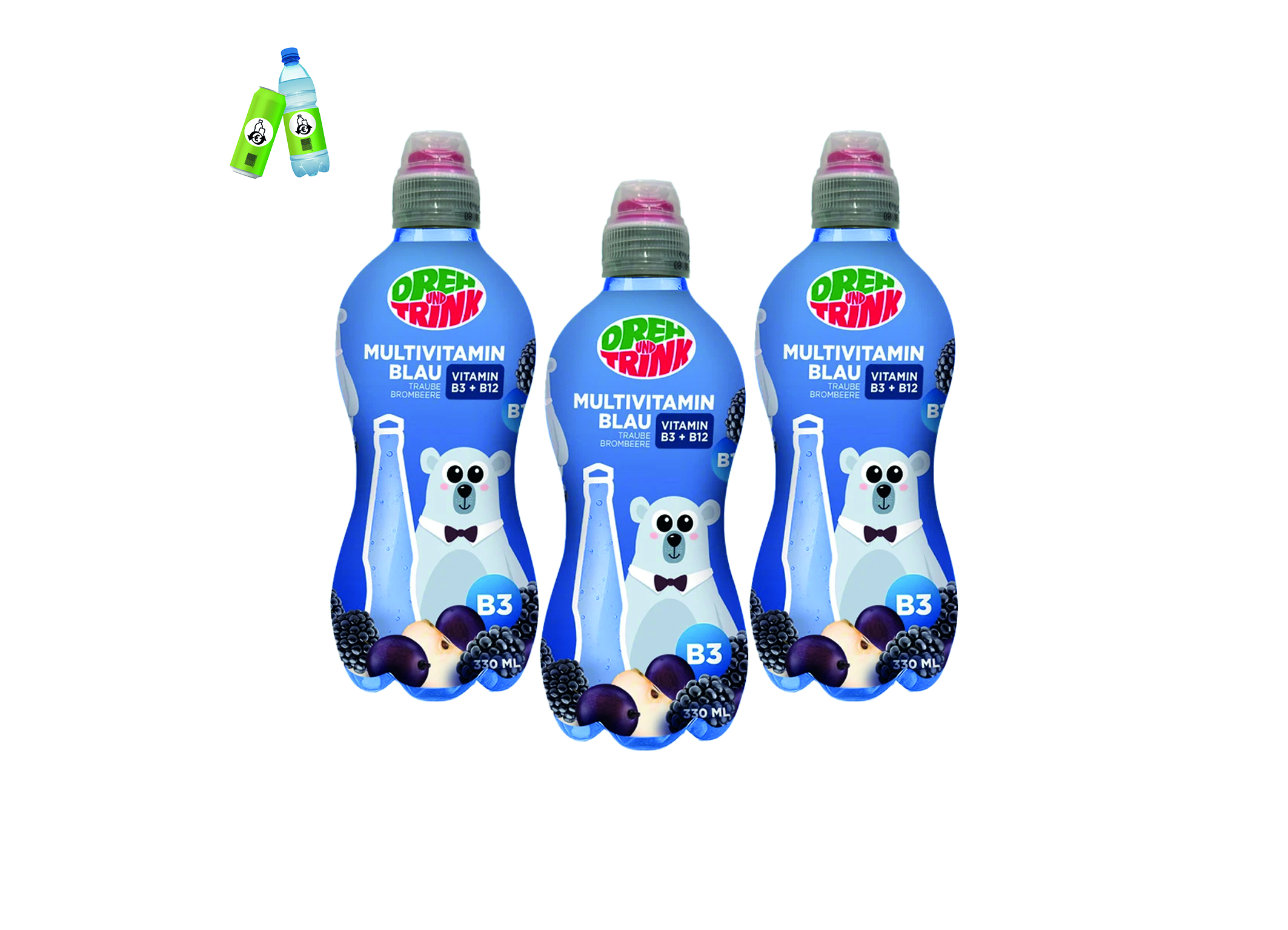 (Bild für) Dreh und Trink Traube-Brombeere 0,33L PET EWP 12