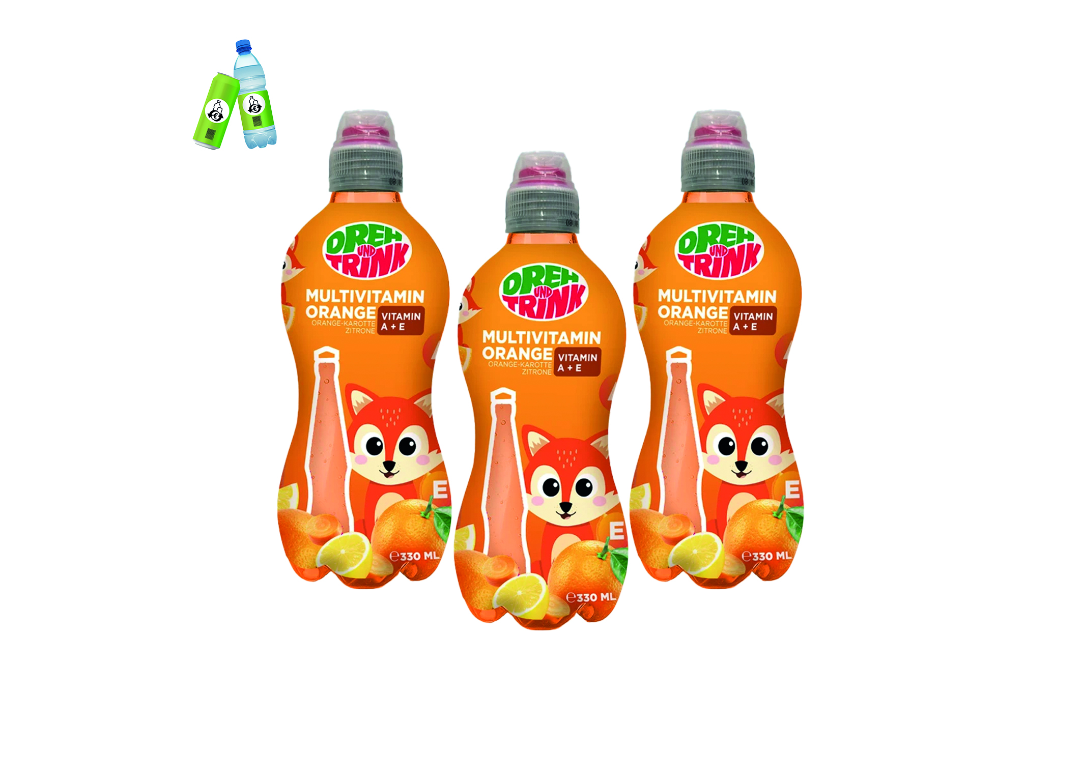 (Bild für) Dreh und Trink Orange-Karotte-Zitrone 0,33L PET EWP 12