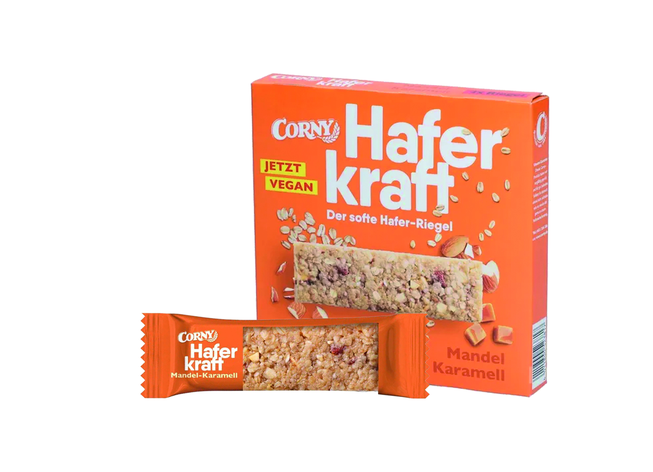 (Bild für) Corny Haferkraft Mandel-Karamell 4er 140g 12