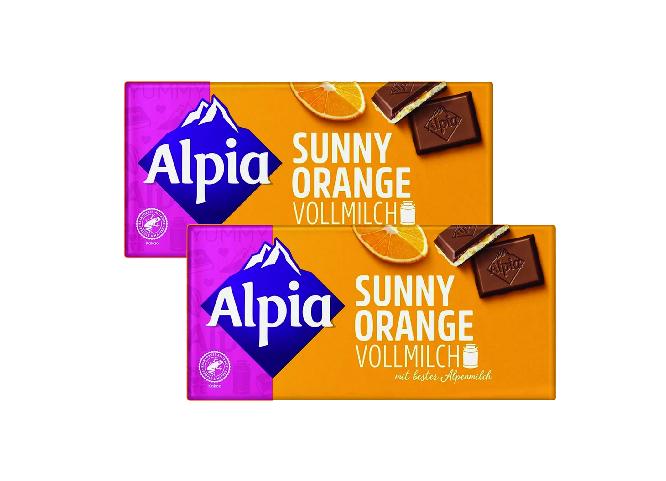 (Bild für) Alpia Sunny Orange Vollmilch 100g 20