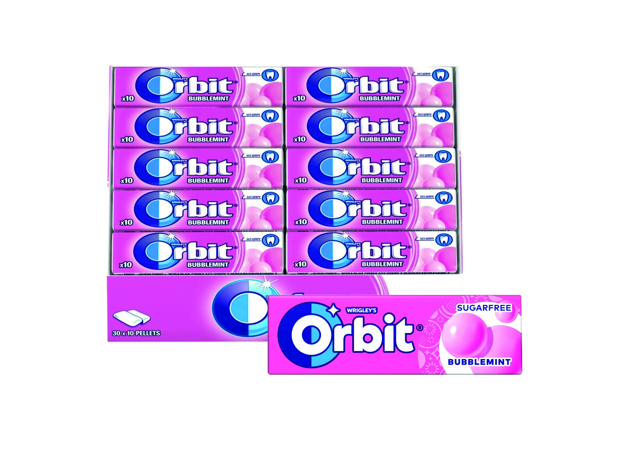 (Bild für) Orbit Bubblemint Single 14g 30