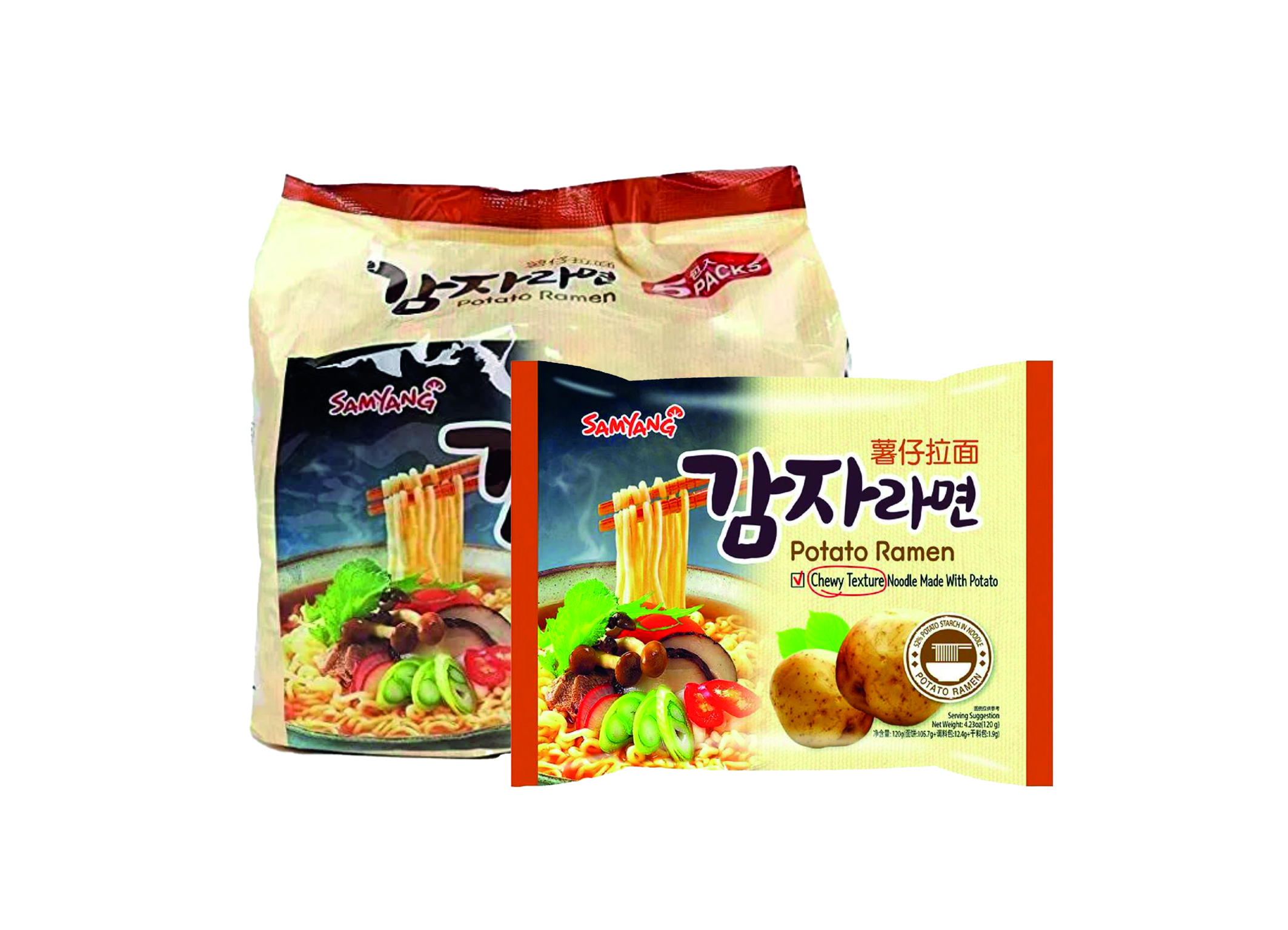 (Bild für) Samyang Potato Ramen 120g 40