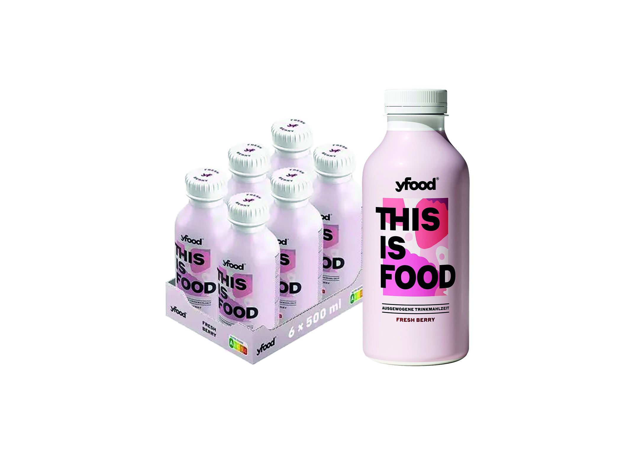 (Bild für) yfood Trinkmahlzeit Fresh Berry 0,5L 6
