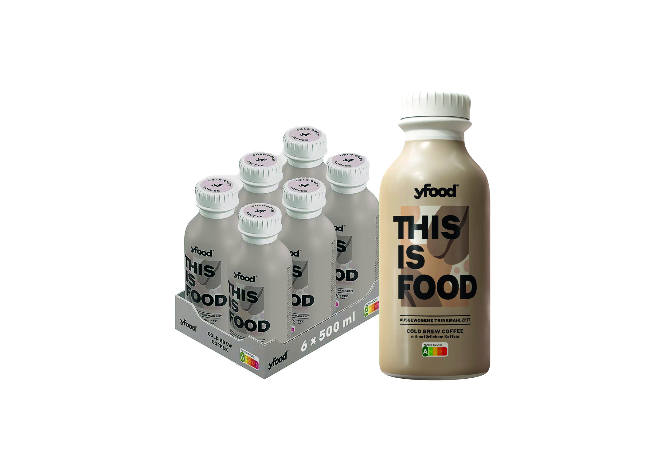 (Bild für) yfood Trinkmahlzeit Cold Brew Coffee 0,5L 6