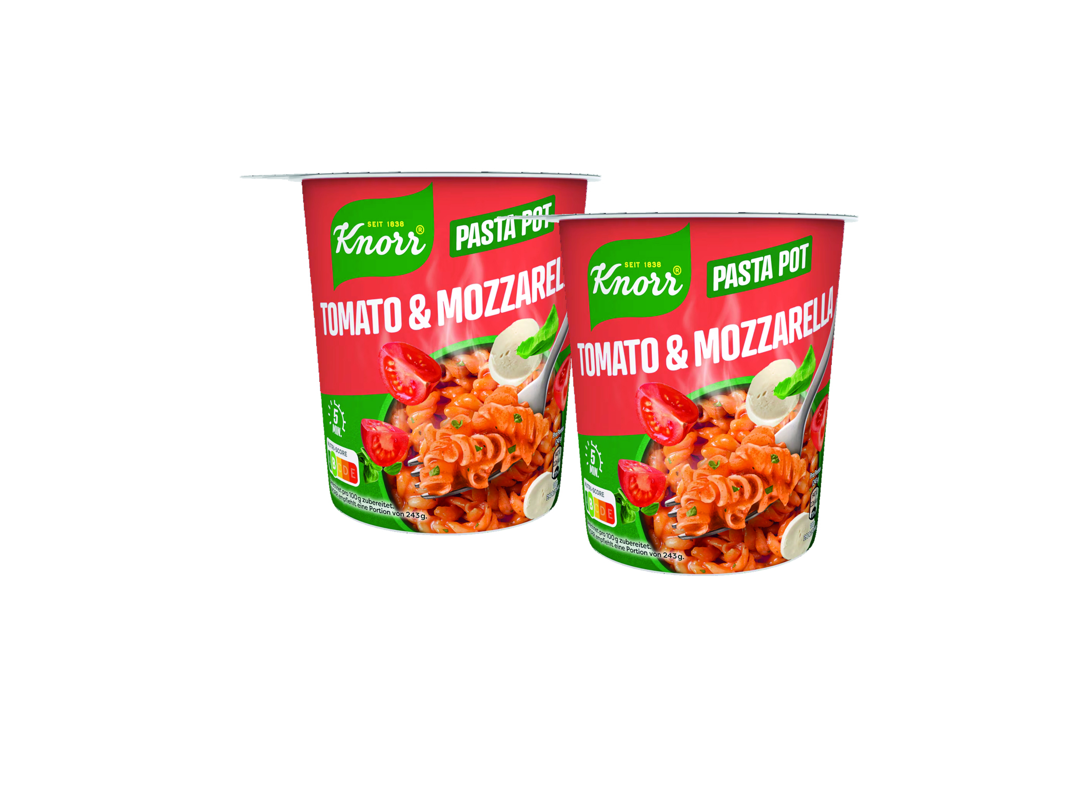 (Bild für) Knorr Snack Becher Pasta Tomate & Mozzarella 63g 8