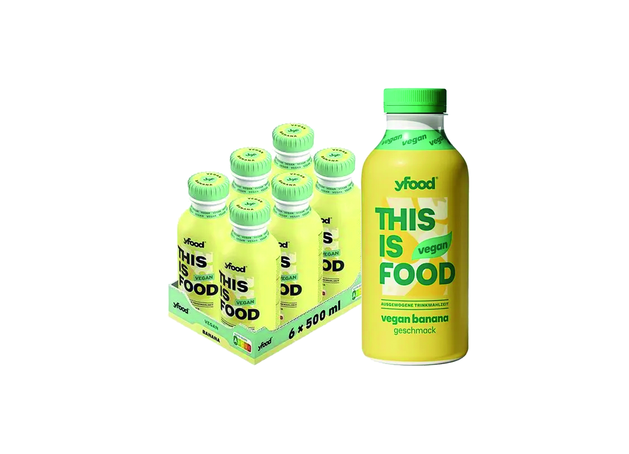 (Bild für) yfood Trinkmahlzeit Vegan Banana 0,5L 6