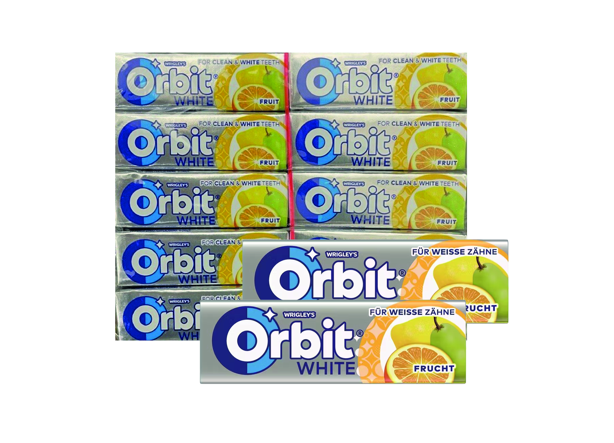 (Bild für) Orbit White Frucht Single 14g 30