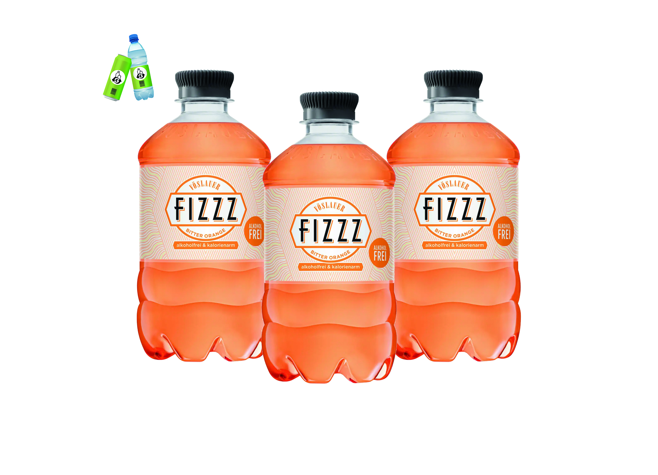 (Bild für) Vöslauer Fizzz Bitter Orange 0,44L PET EWP 6