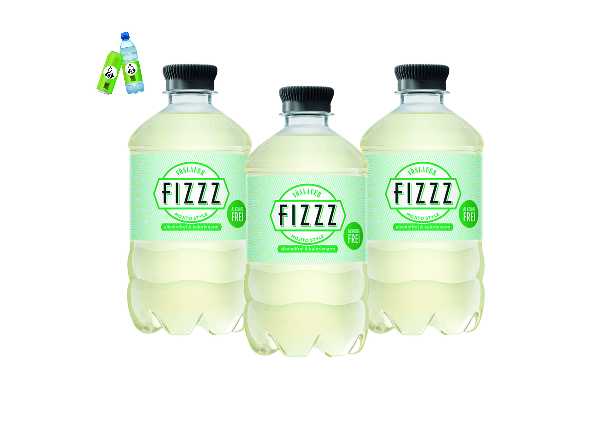 (Bild für) Vöslauer Fizzz Mojito 0,44L PET EWP 6