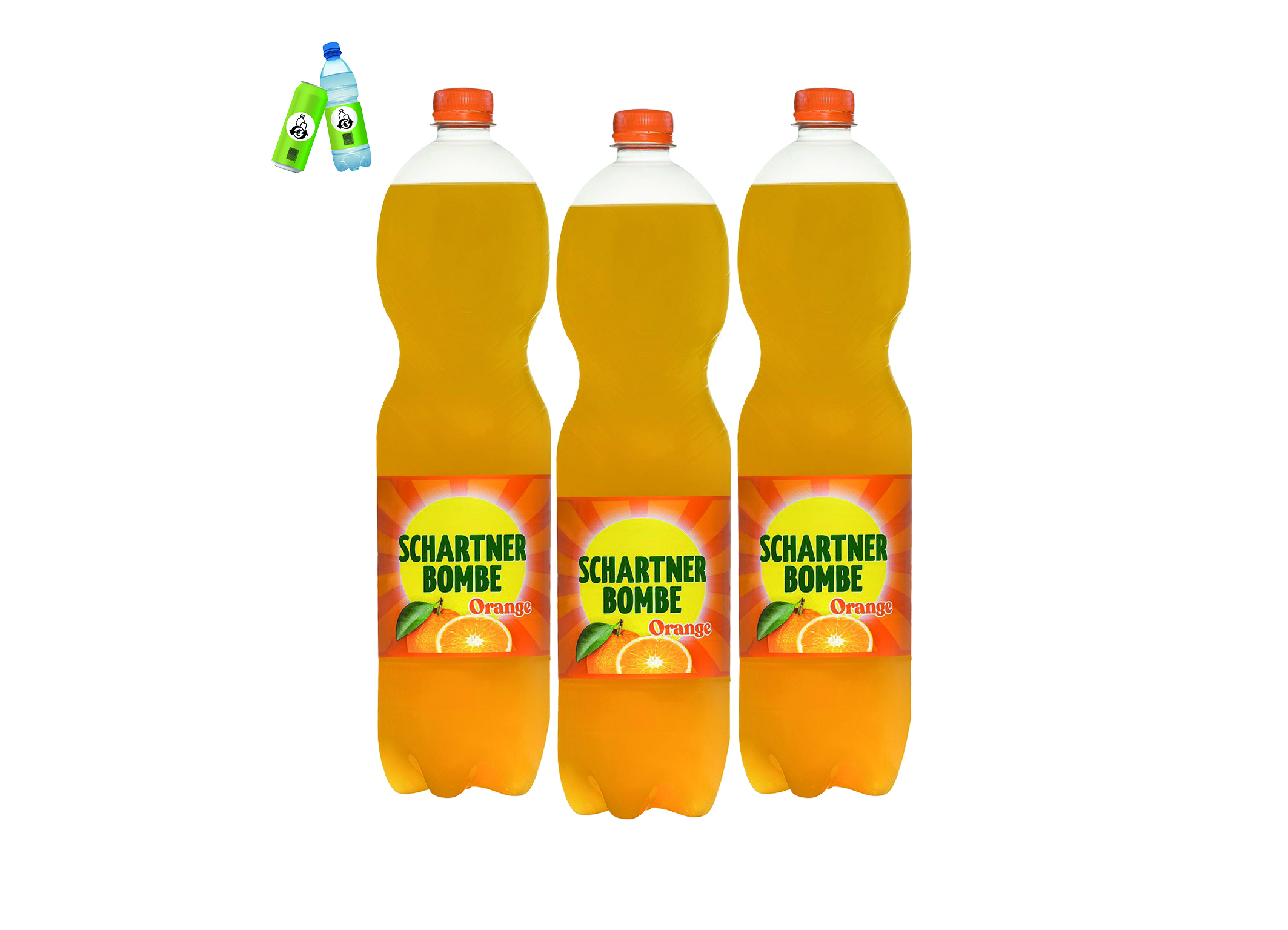 (Bild für) Schartner Bombe Orange 1,5L PET EWP 6