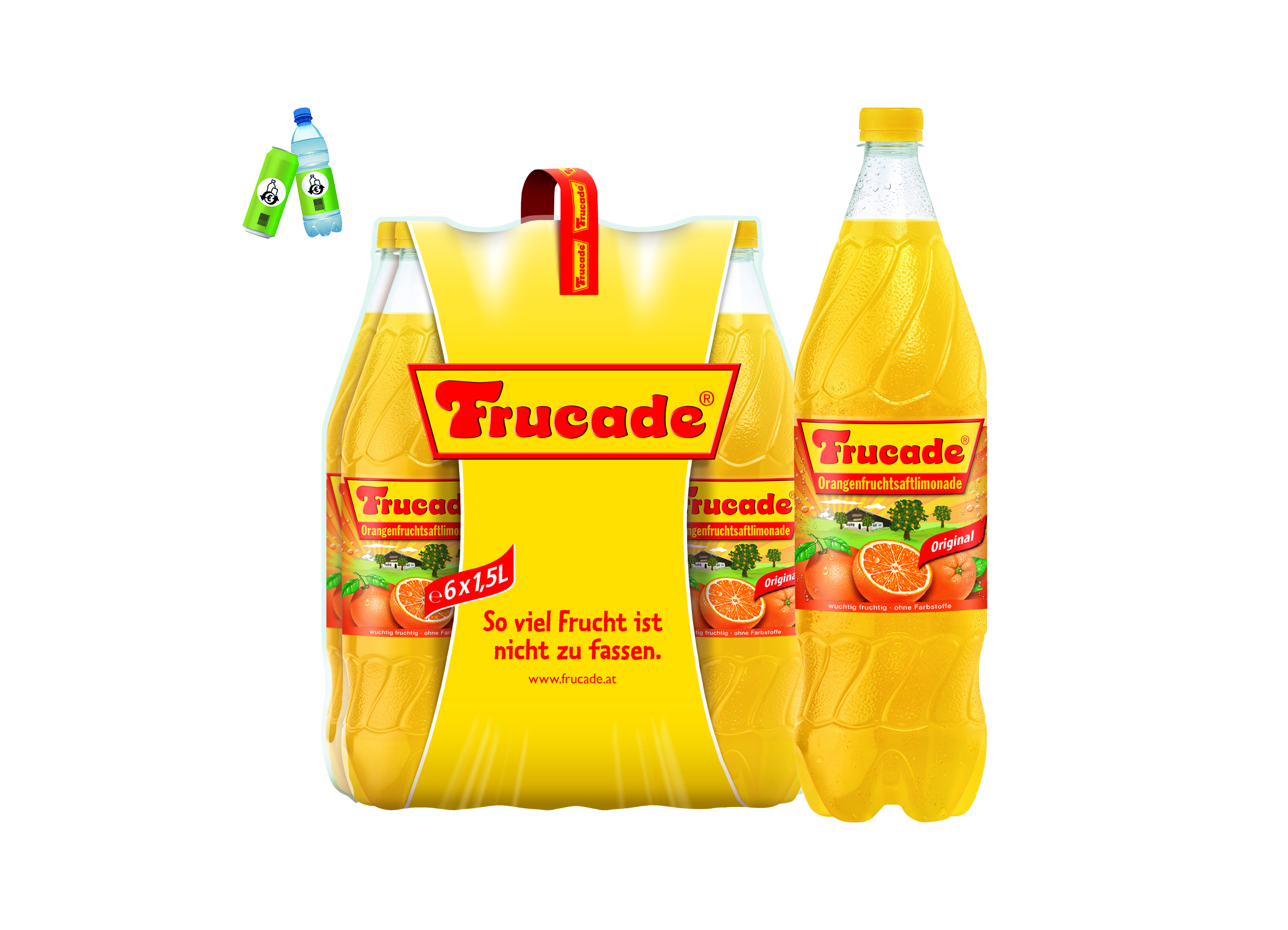(Bild für) Frucade Orange 1,5L PET EWP 6