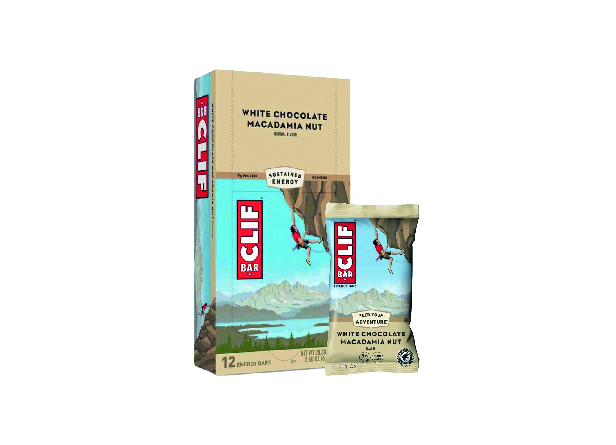 (Bild für) Clif Bar White Chocolate Macadamia Nut 68g 12