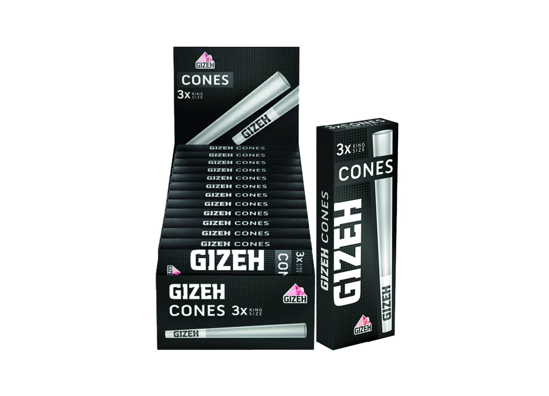 (Bild für) Gizeh Black Cones+Tip 24