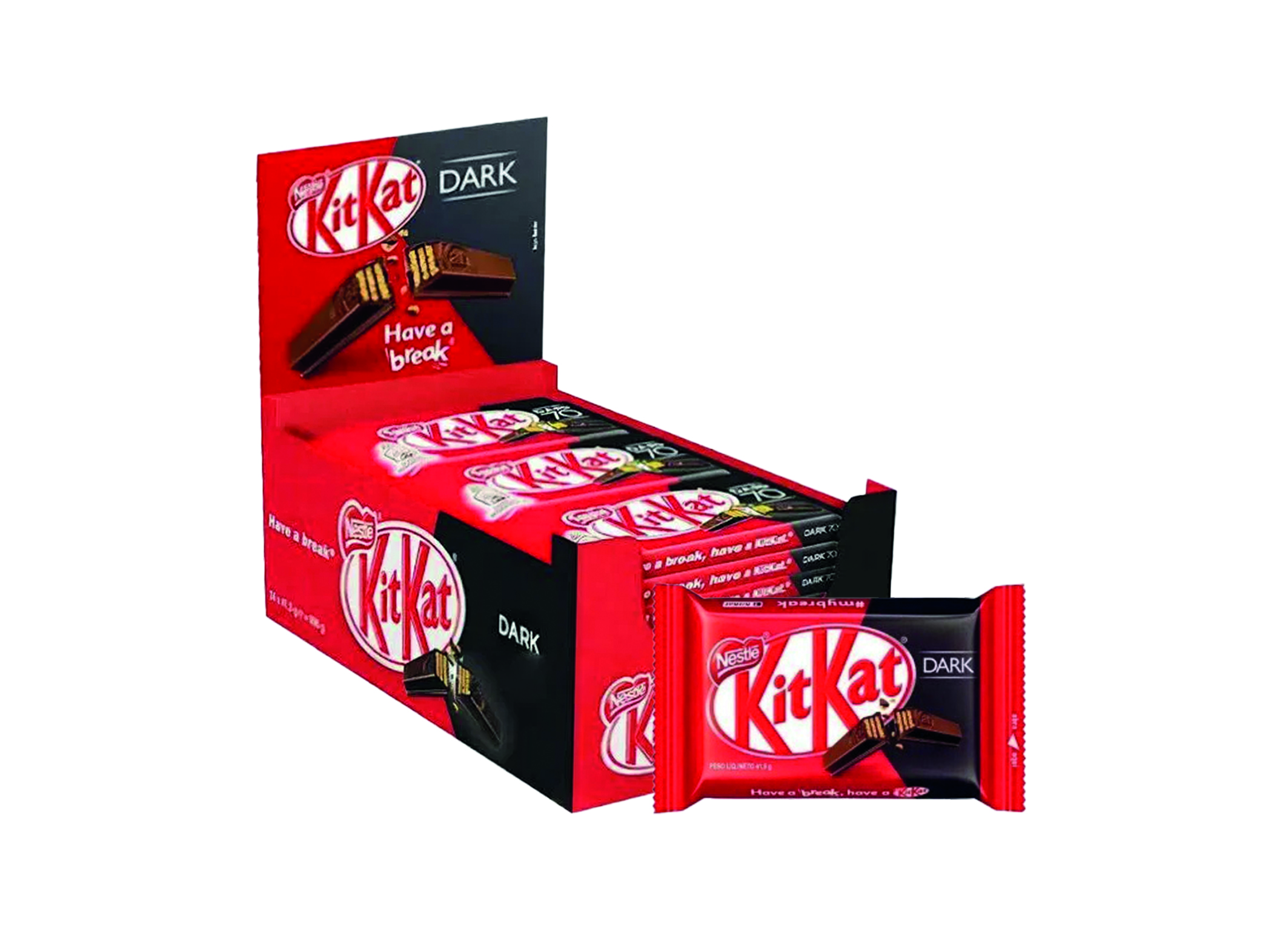 (Bild für) KitKat Dark Single 41,5g 24