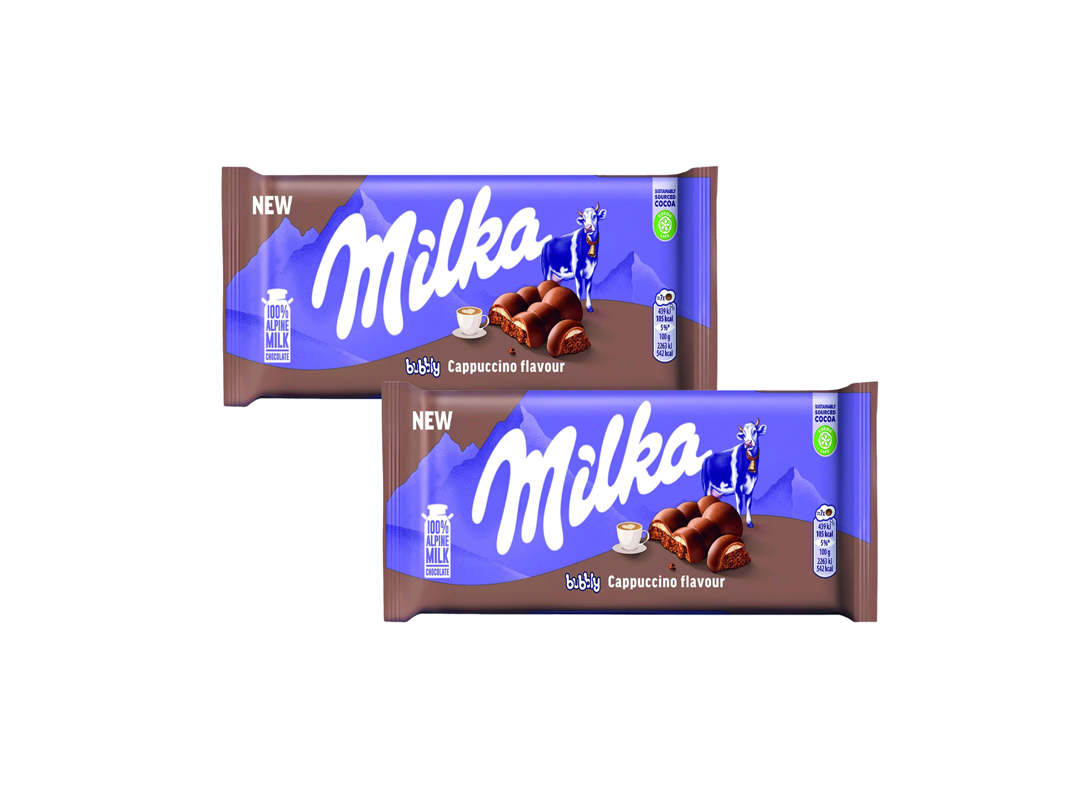 (Bild für) Milka Bubbly Cappuccino 97g 12