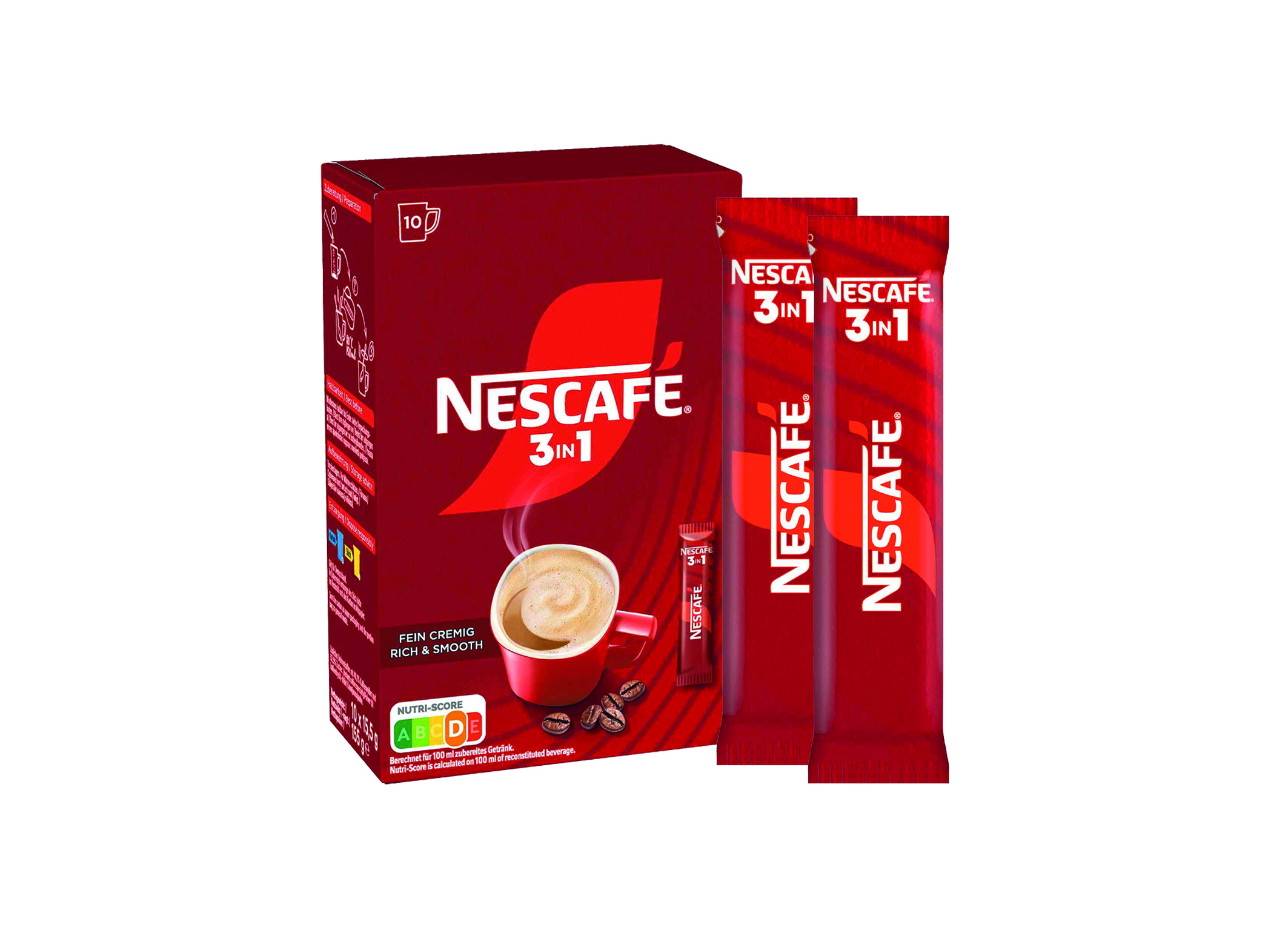 (Bild für) Nescafé 3in1 Classic Beutel 10x16,5g 18