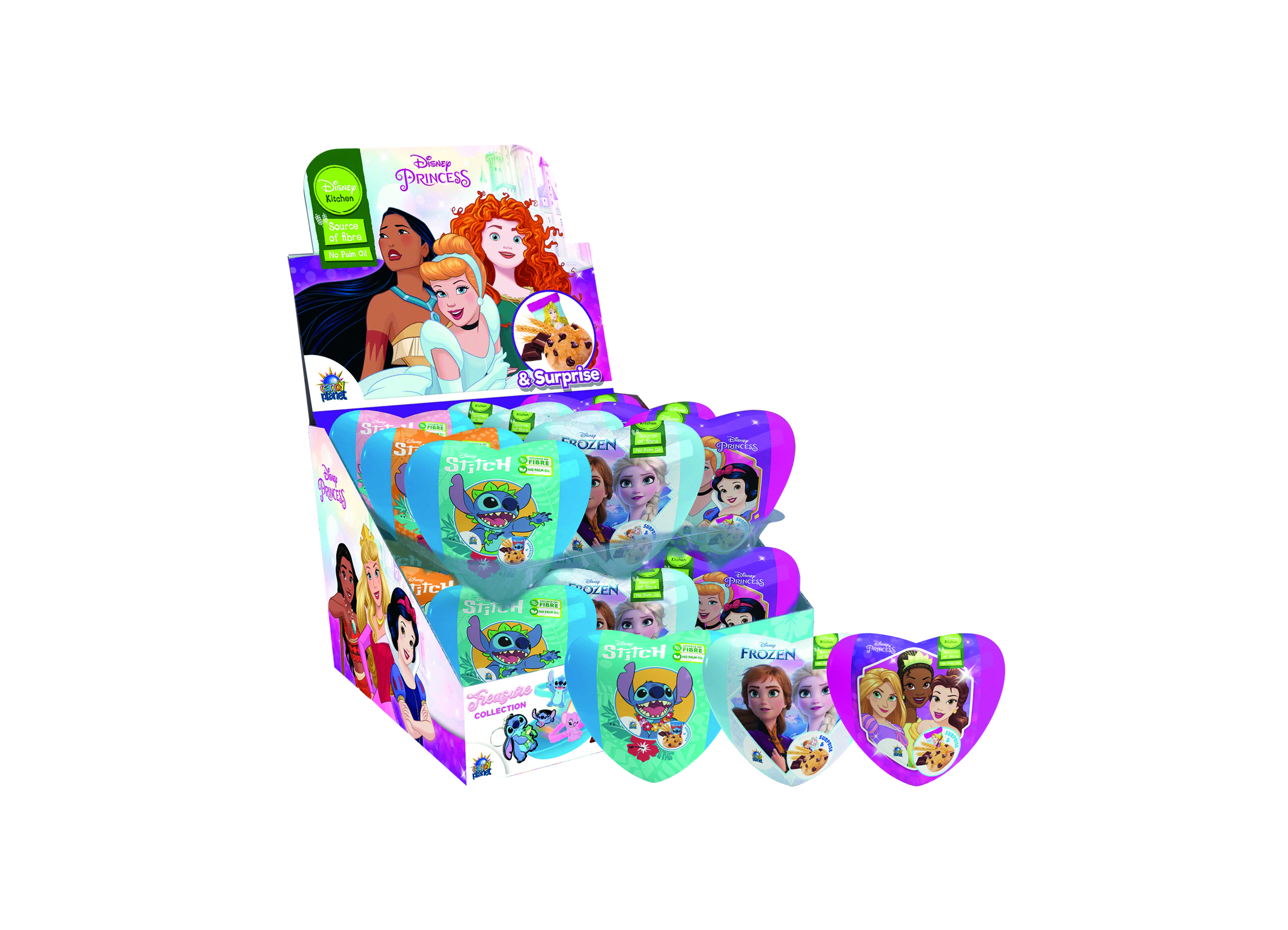 (Bild für) Disney Princess Heart Cookie Mix Überraschungsbox 11g 18