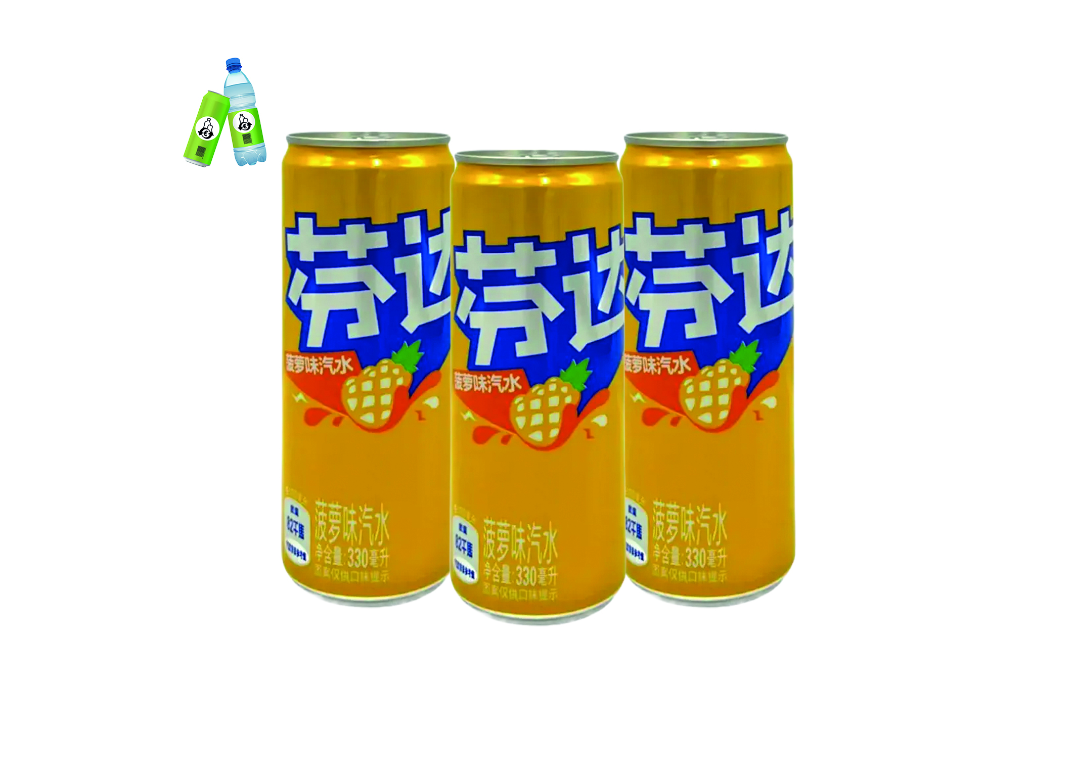 (Bild für) Fanta Pineapple China 0,33L DS EWP 24