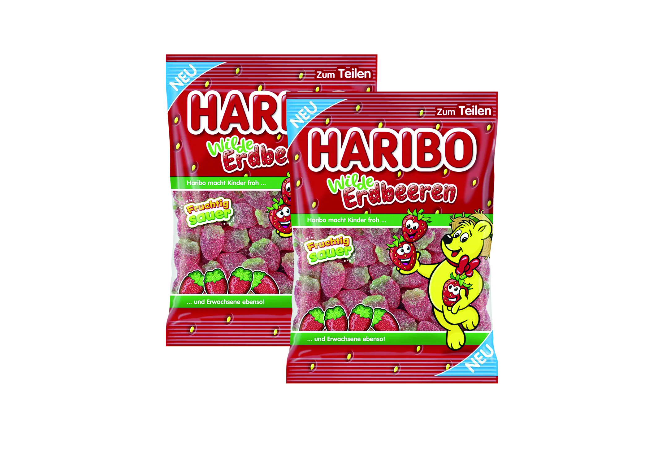 (Bild für) Haribo Wilde Erdbeeren Sauer 175g 16