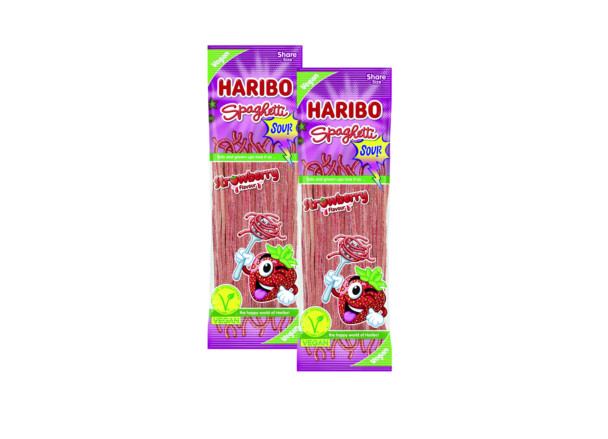 (Bild für) Haribo Spaghetti Erdbeere 200g 15