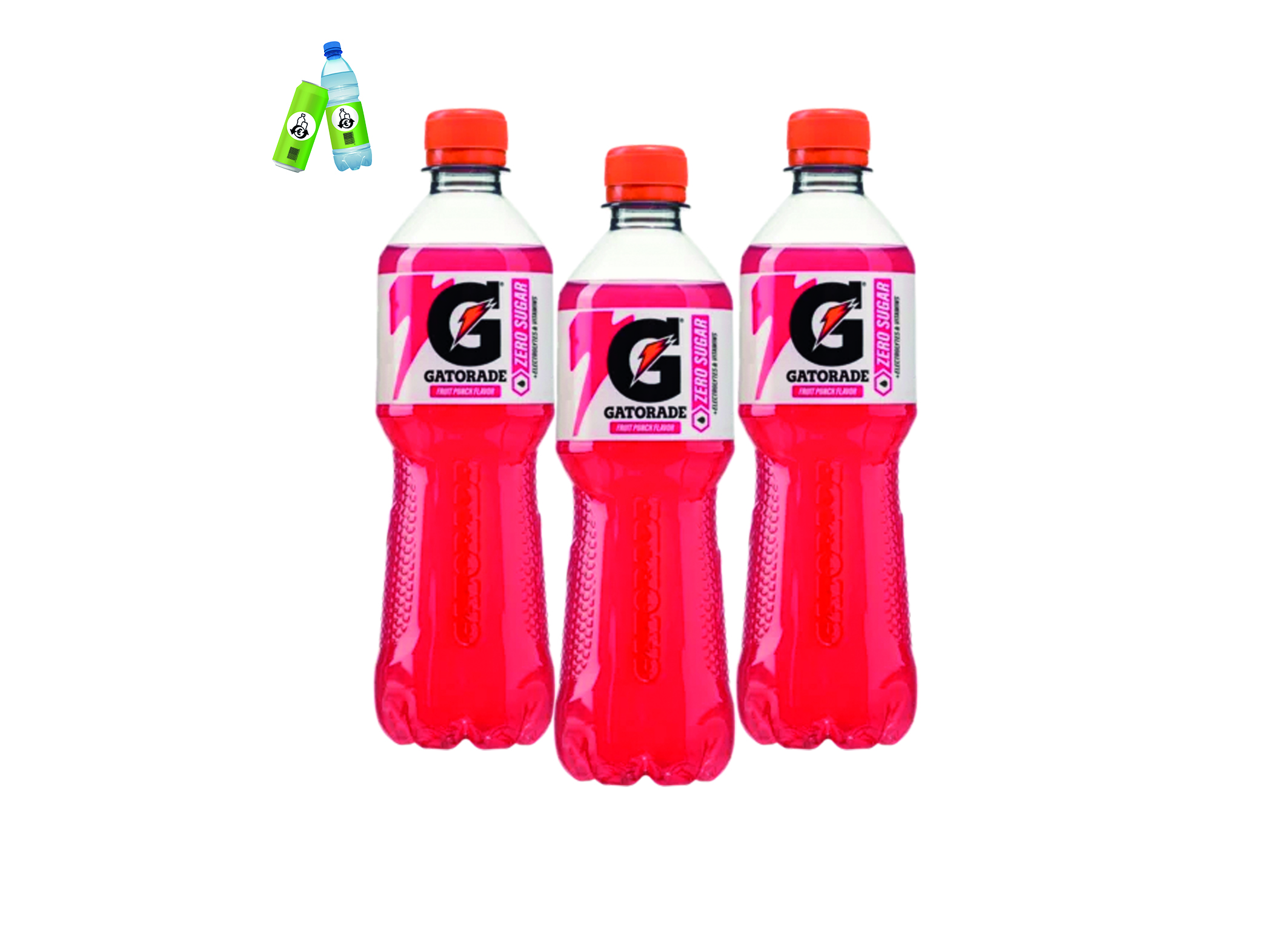 (Bild für) Gatorade Fruit Punch Zero Sugar 0,5L PET EWP 12