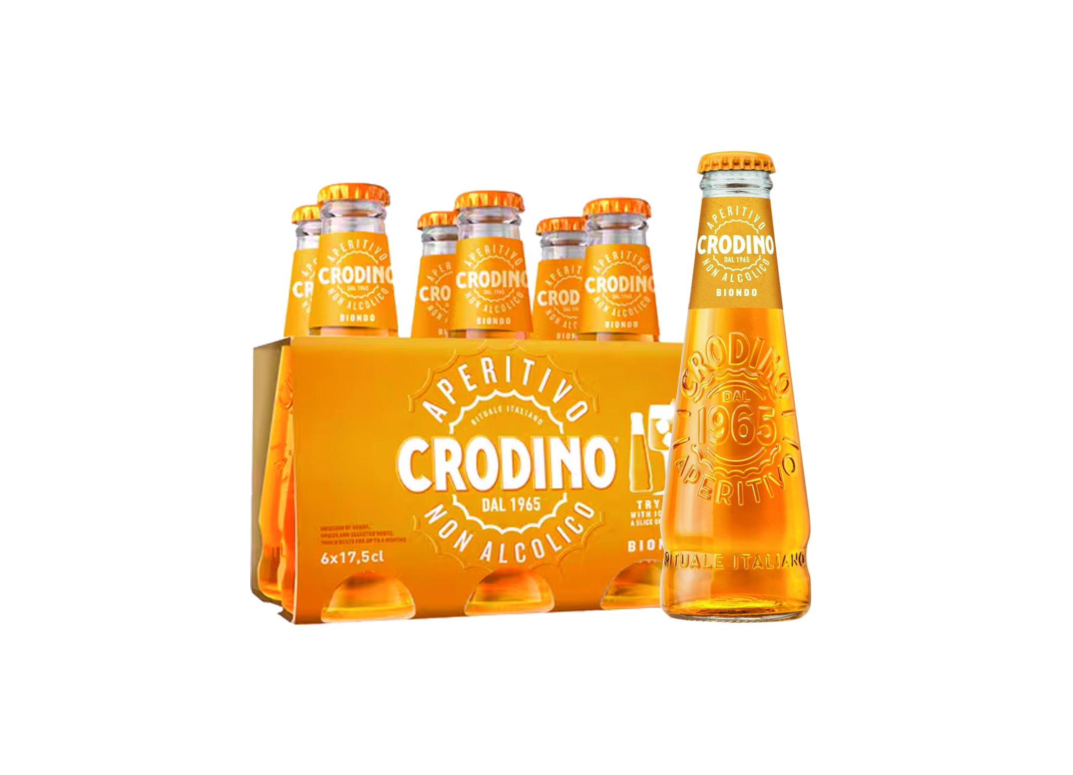(Bild für) Crodino Biondo Alkoholfreier Aperitif 0,175L FL EW 24
