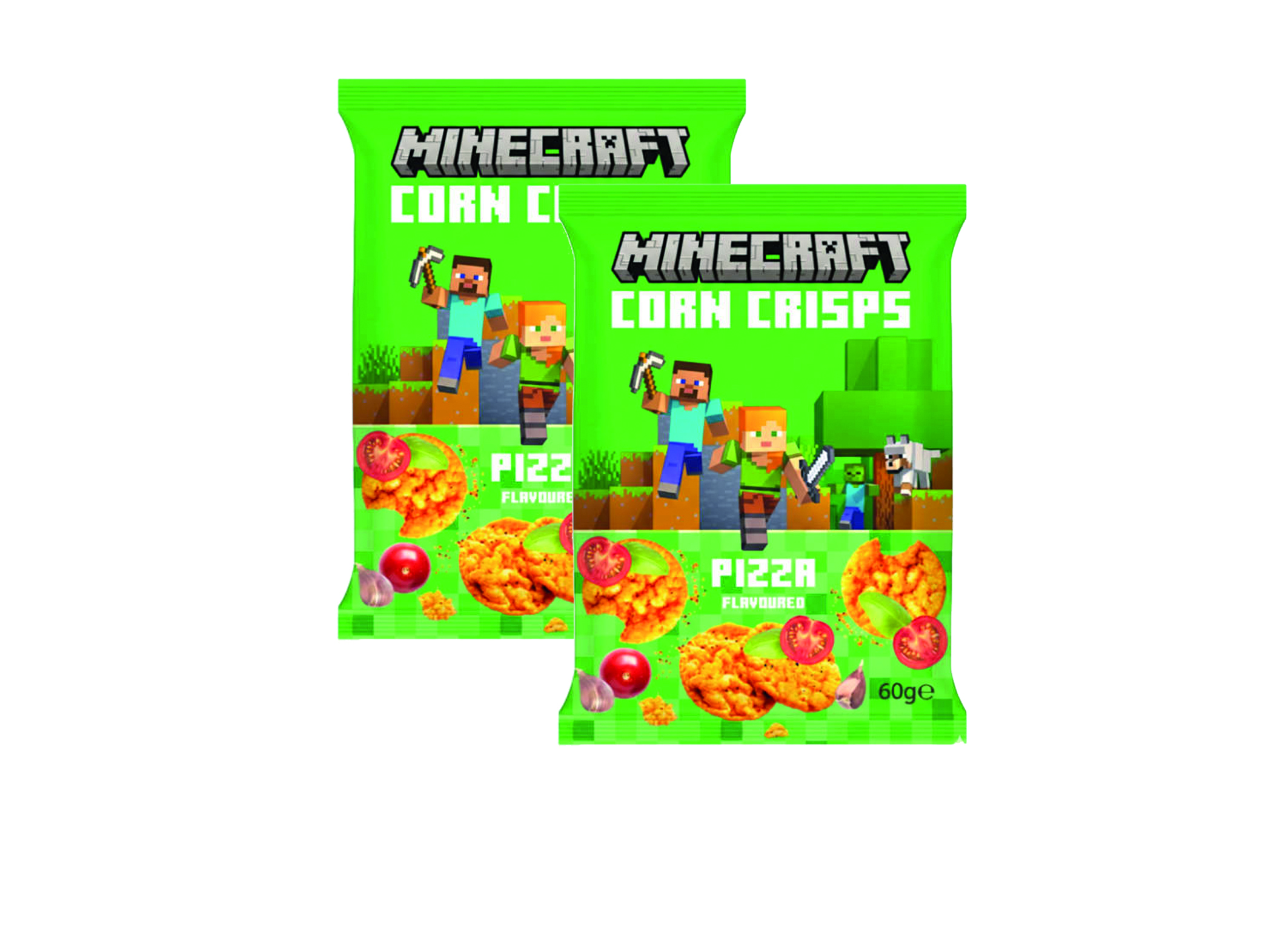 (Bild für) Minecraft Corn Crisps Pizza 60g 12