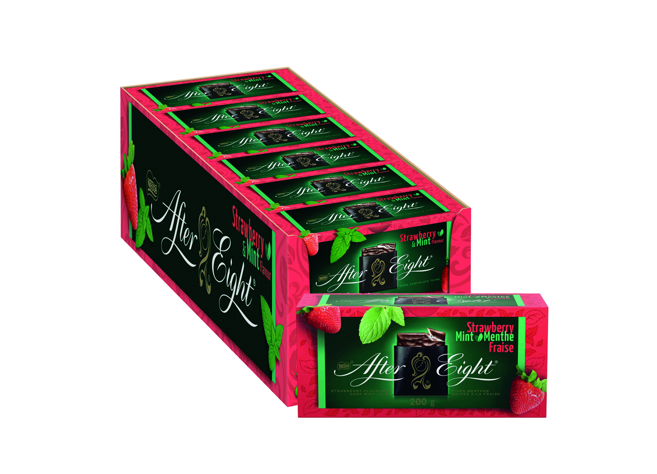(Bild für) After Eight Strawberry & Mint 200g 12