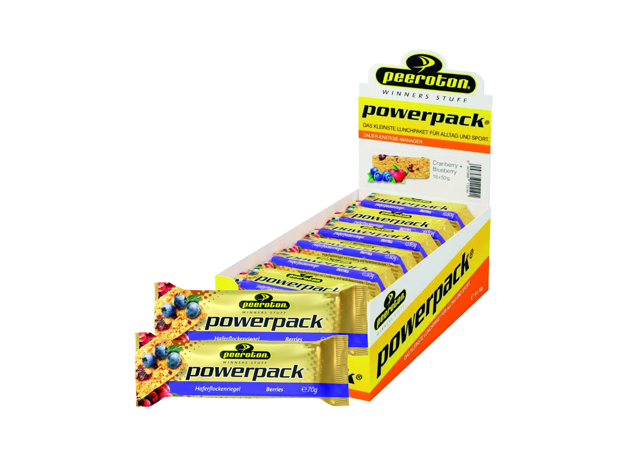 (Bild für) Peeroton Powerpack Berries Haferflockenriegel 50g 18