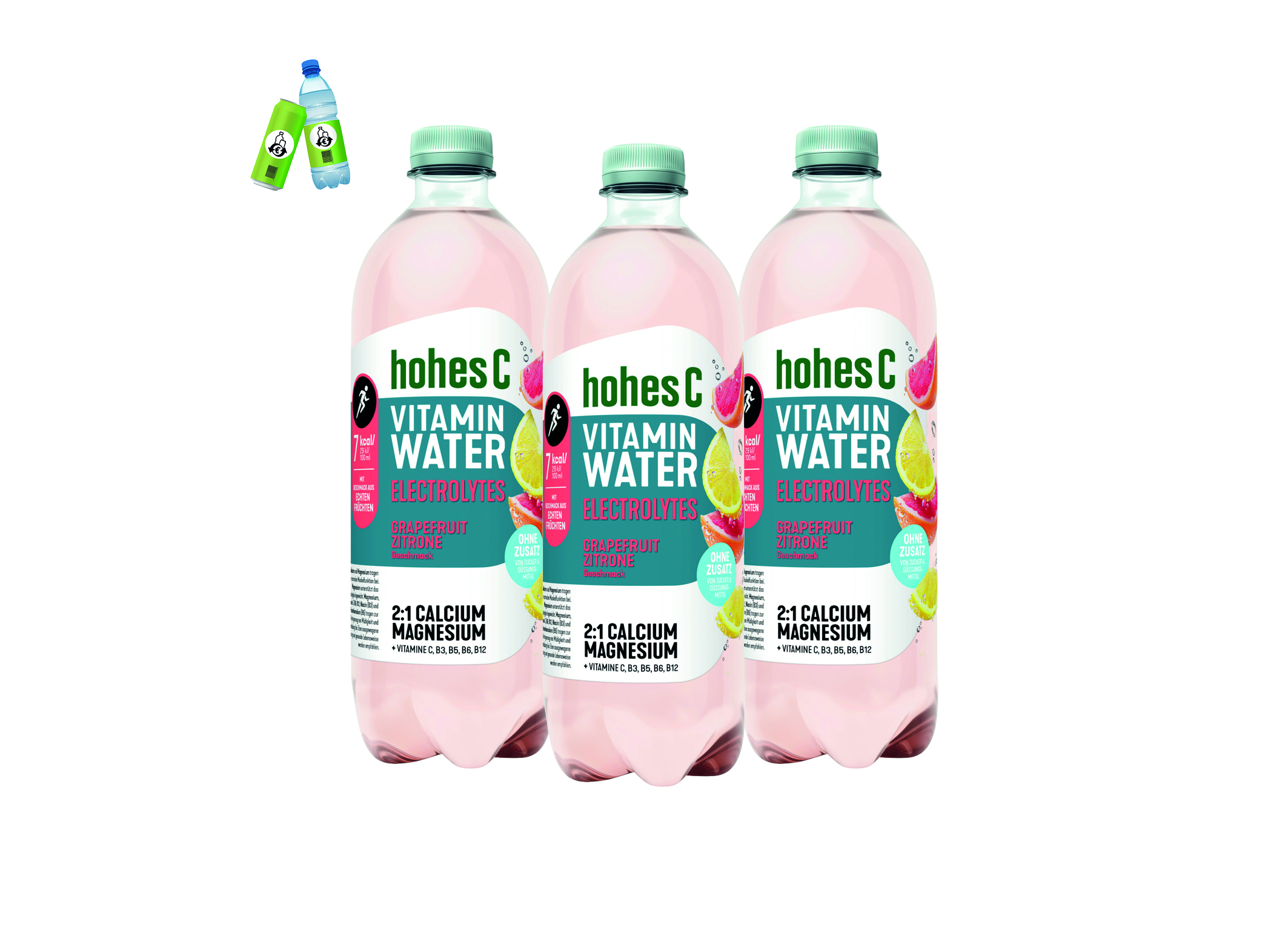 (Bild für) Hohes C Vitamin Water Electrolytes Grapefruit Zitrone 0,5L PET E
