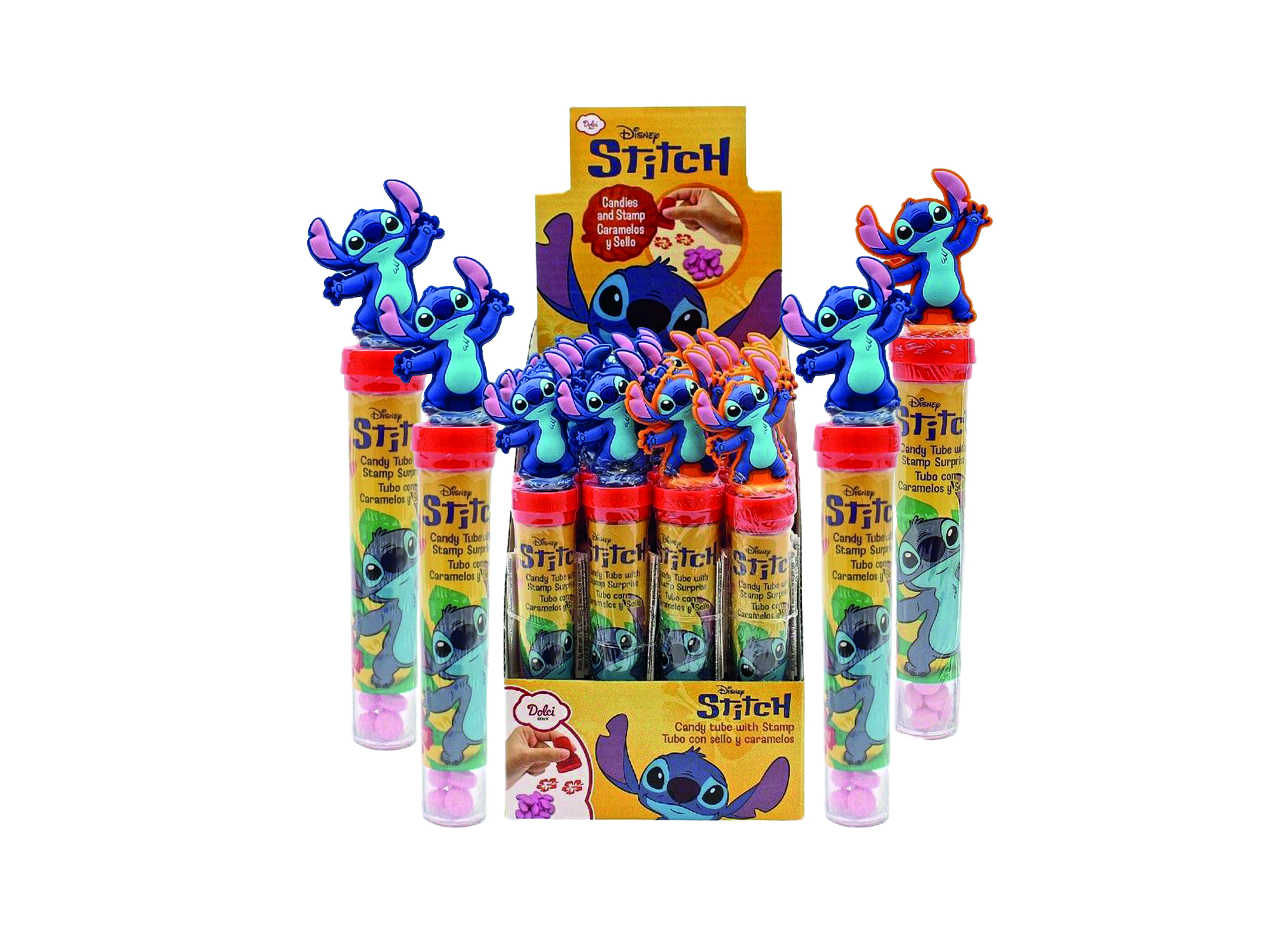 (Bild für) Disney Stitch Stamps with Candy 8g 24
