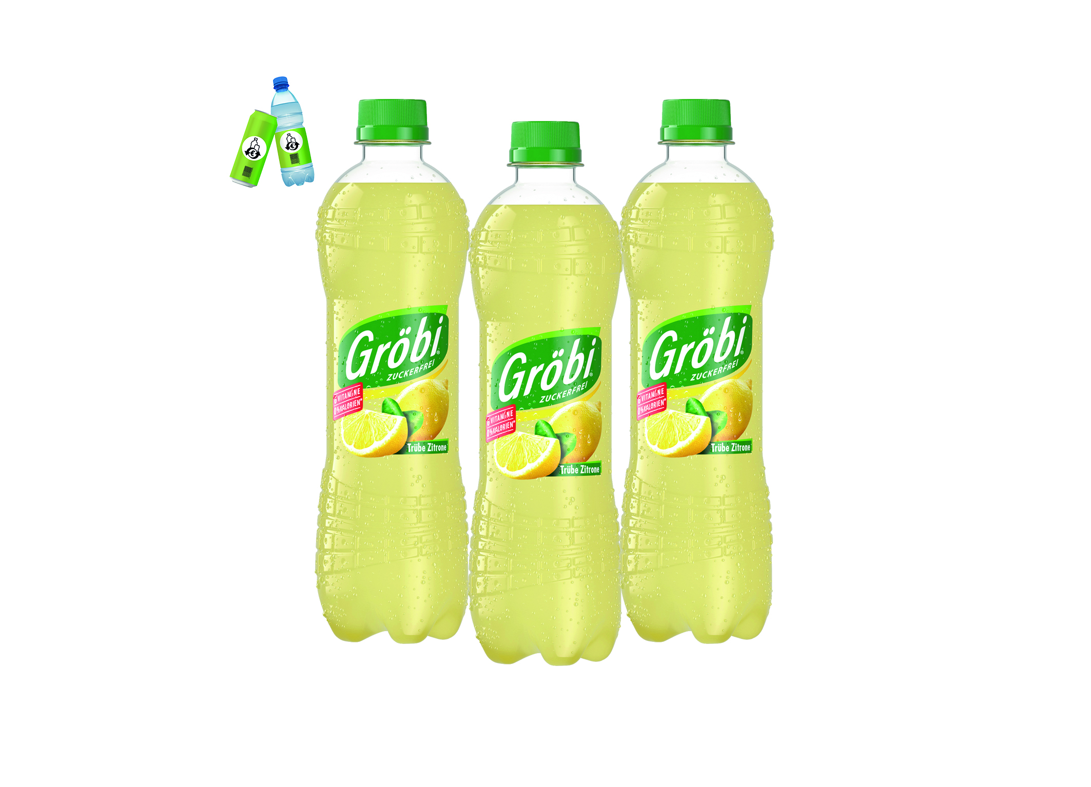 (Bild für) Gröbi Trübe Zitrone 0,5L PET EWP 12