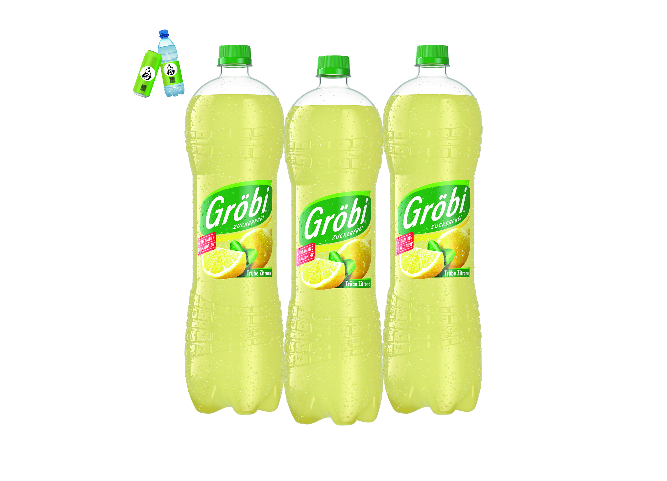 (Bild für) Gröbi Trübe Zitrone 1,5L PET EWP 6