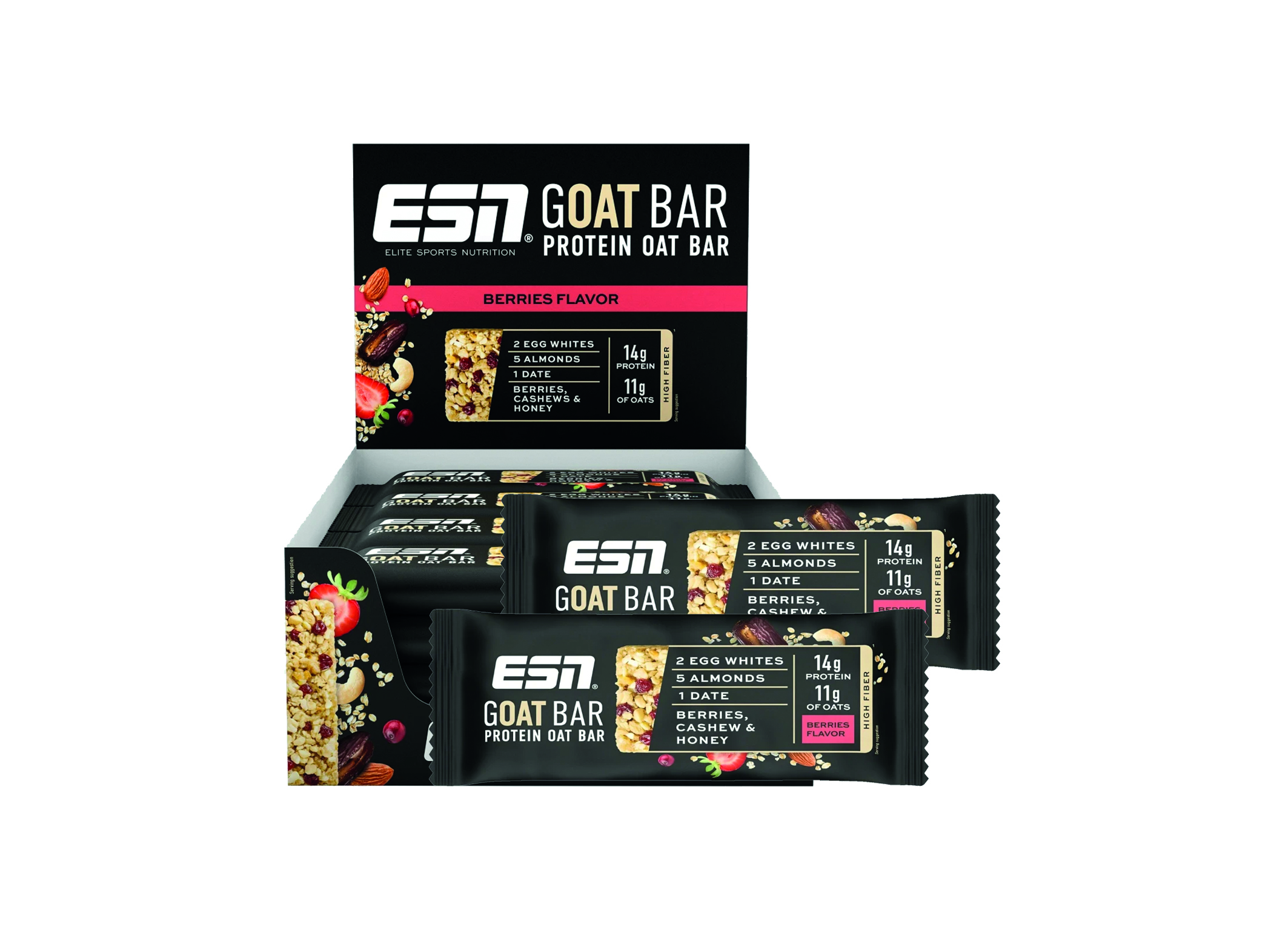 (Bild für) ESN Goat Bar Berries 55g 12