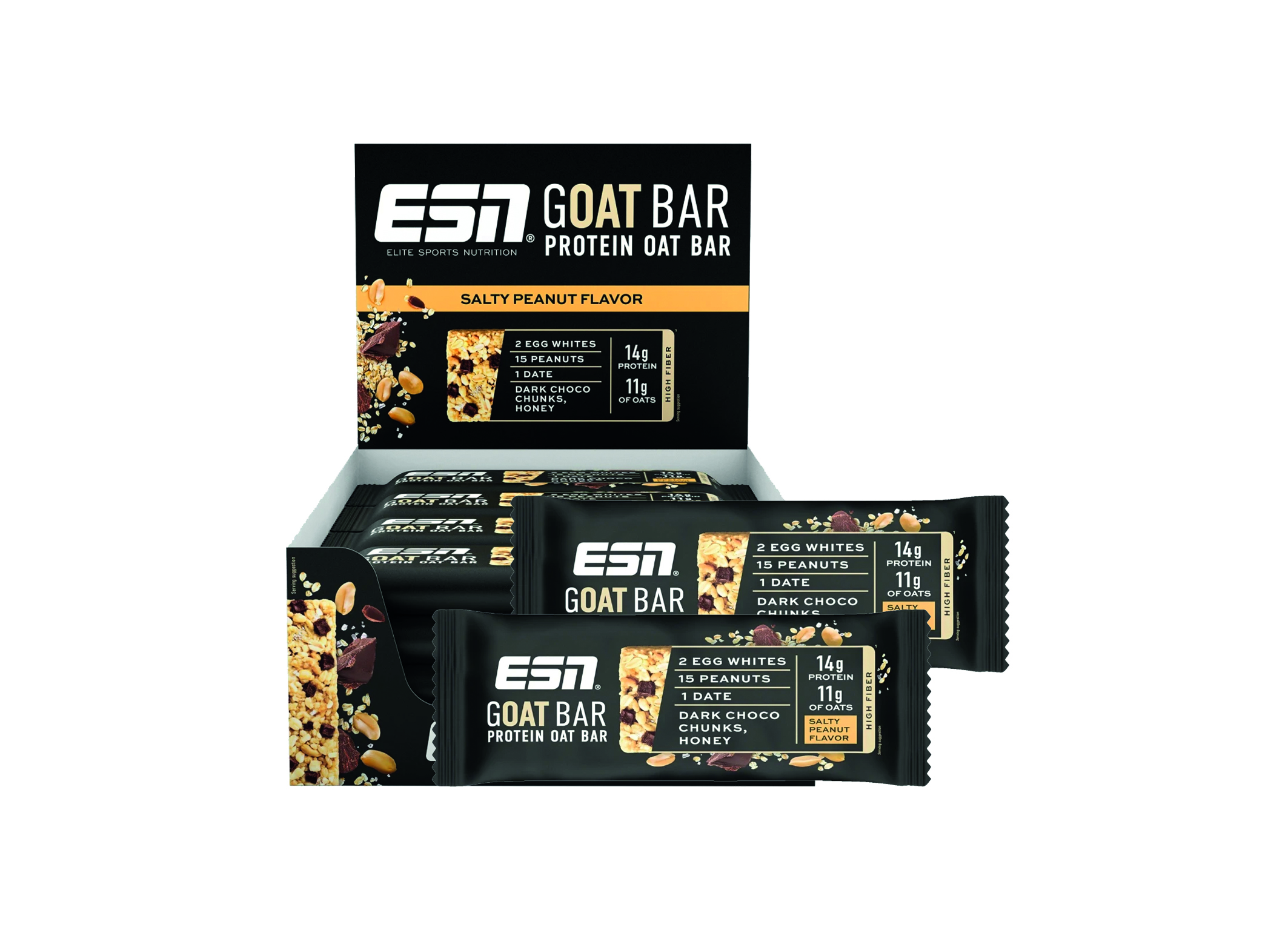 (Bild für) ESN Goat Bar Salty Peanut 55g 12
