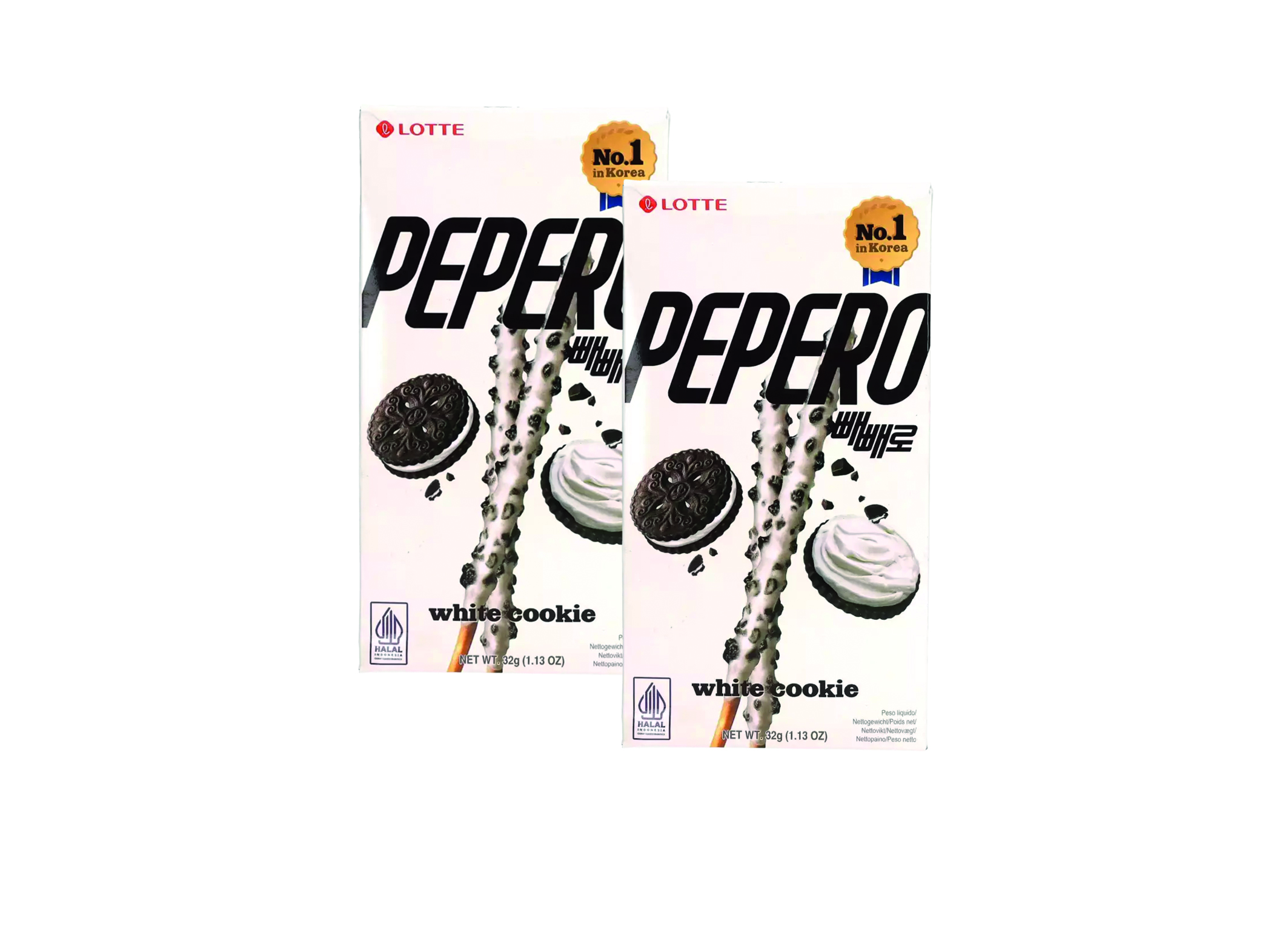(Bild für) Pepero White Cookie Sticks 32g 40