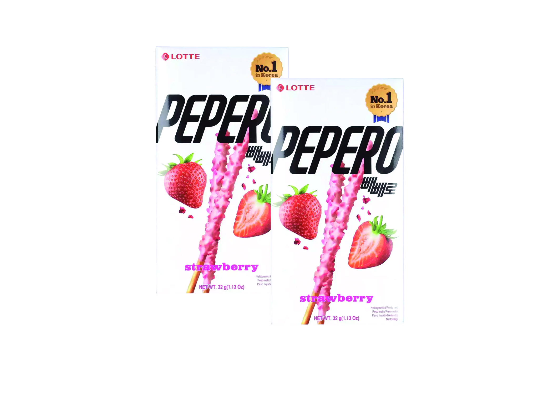 (Bild für) Pepero Strawberry Cookie Sticks 32g 40