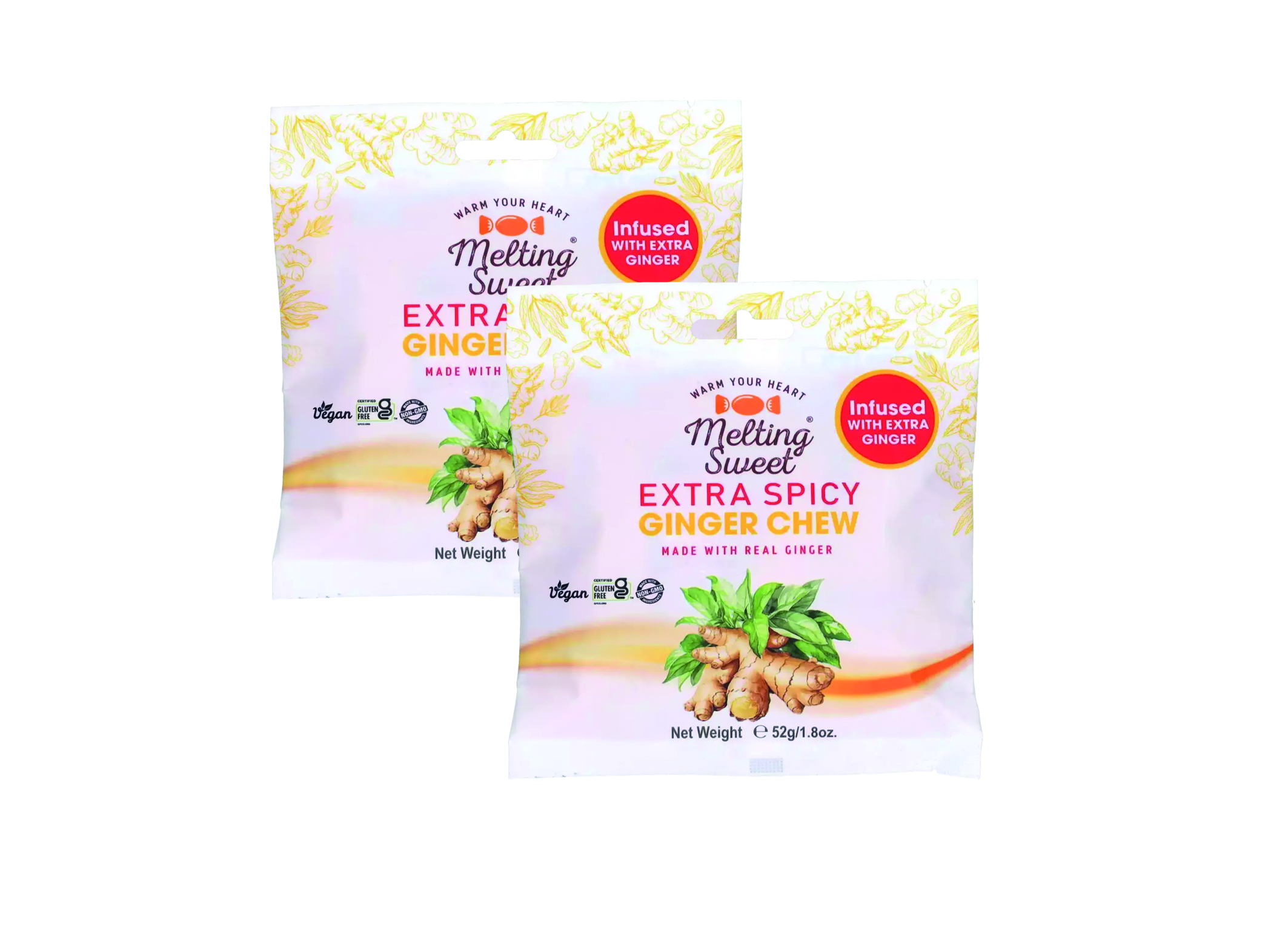 (Bild für) Melting Sweet Ginger Chew Extra Spicy 52g 40