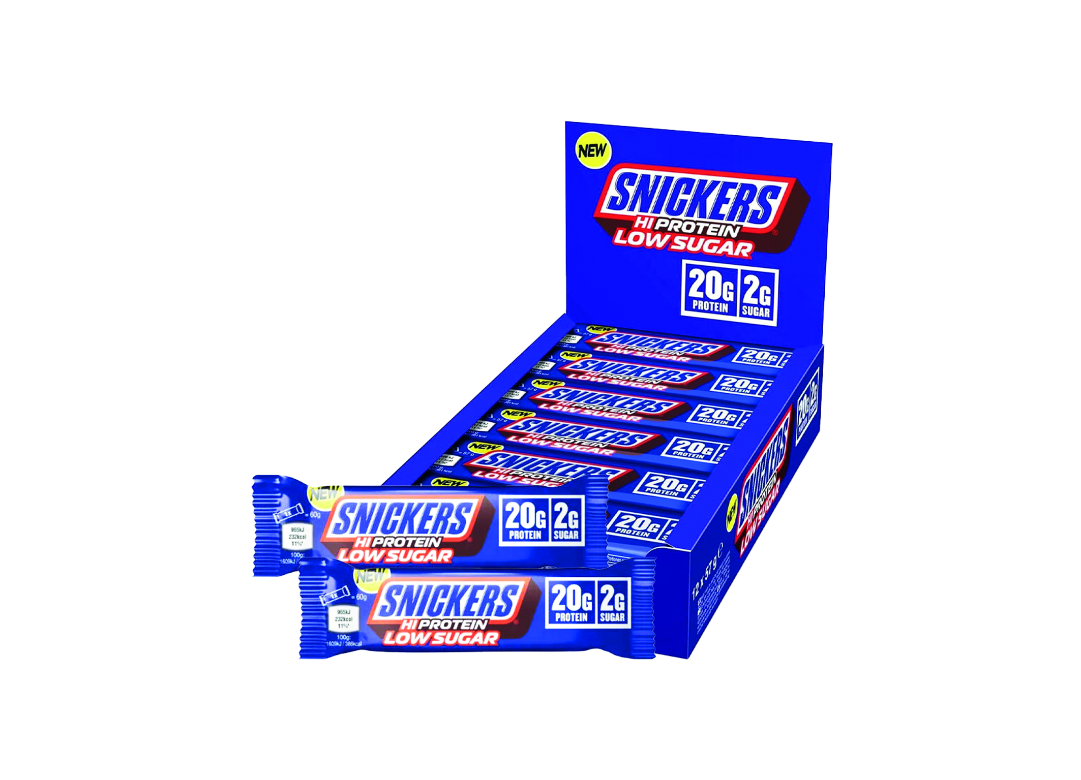 (Bild für) Snickers Hi Protein Low Sugar Milk Chocolate 57g 12