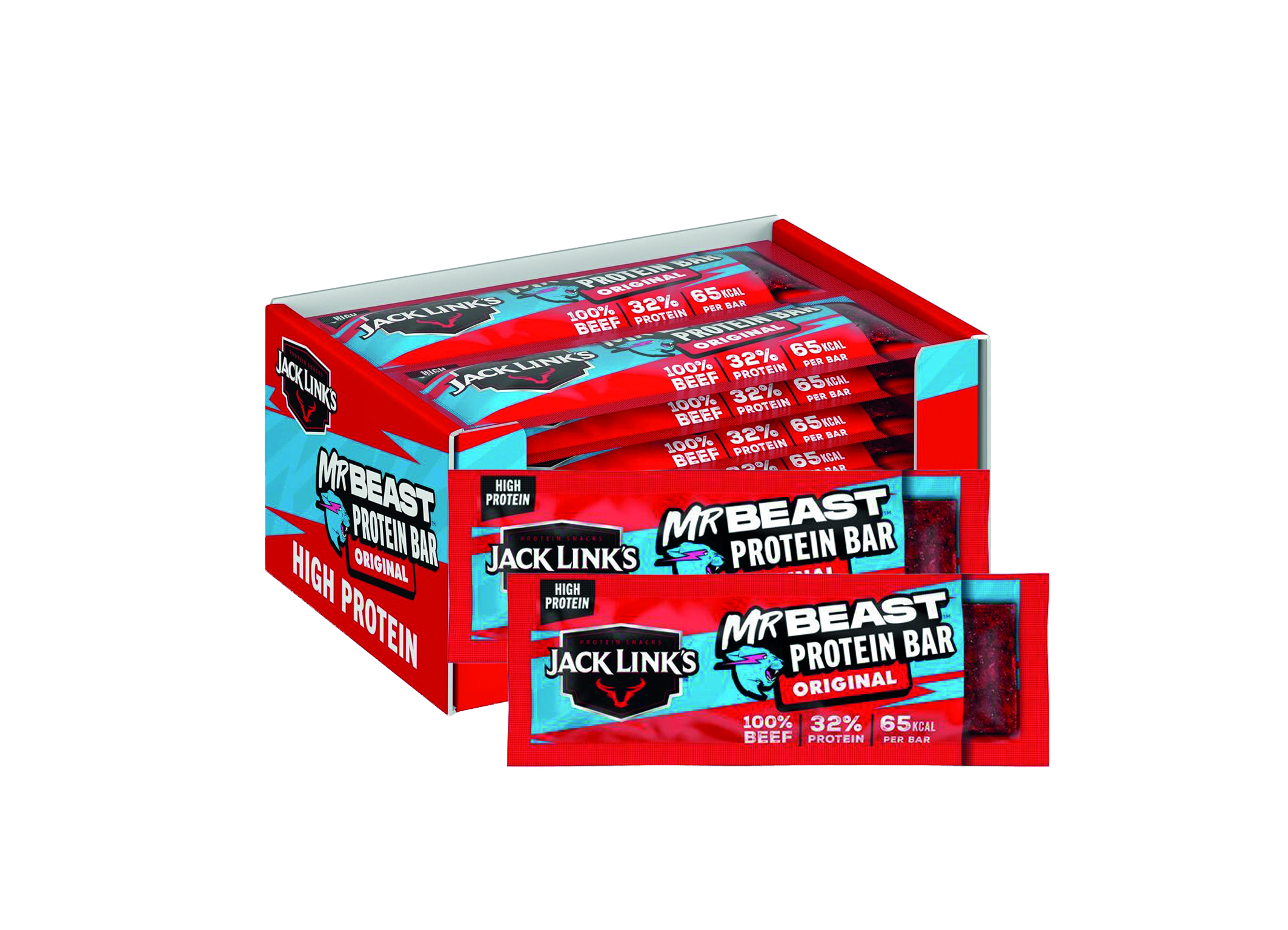 (Bild für) Jack Links Beef Protein Bar Original 22,5g 14