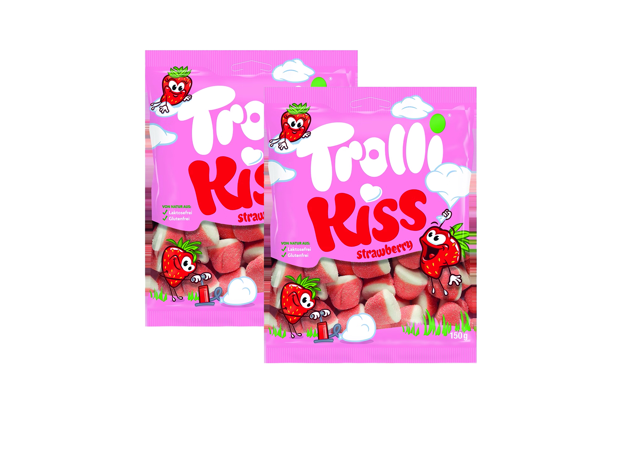 (Bild für) Trolli Kiss Strawberry 150g 18