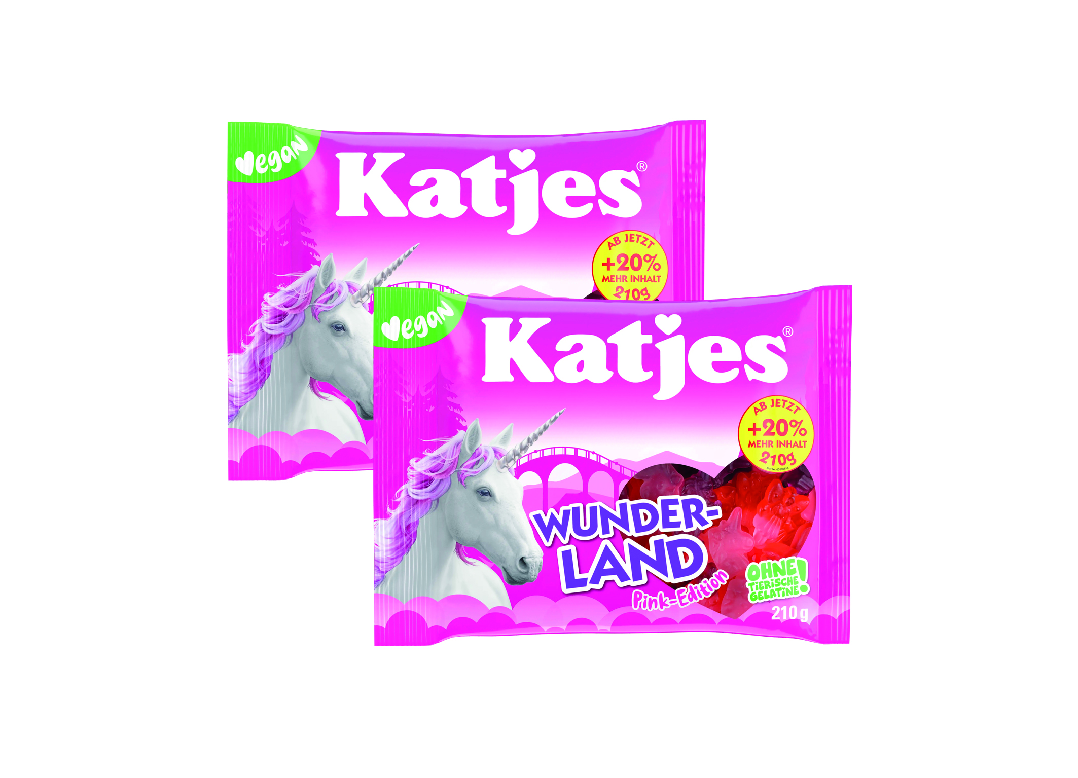 (Bild für) Katjes Wunderland Pink vegan 210g 20