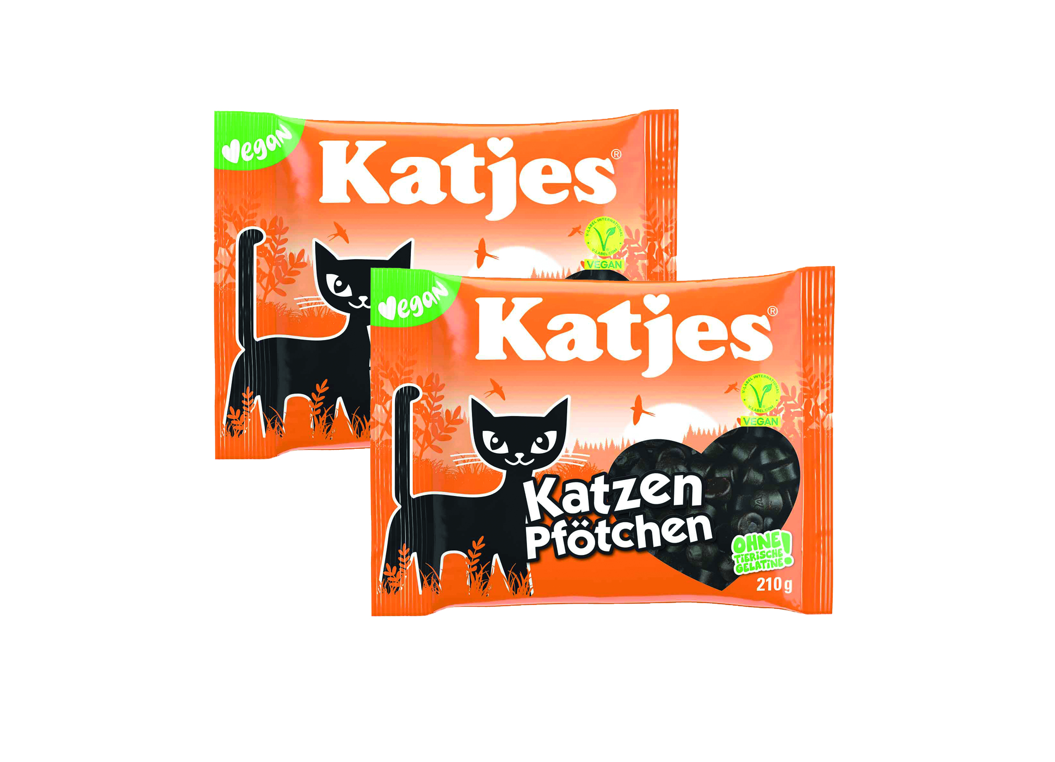 (Bild für) Katjes Katzen Pfötchen vegan 210g 20