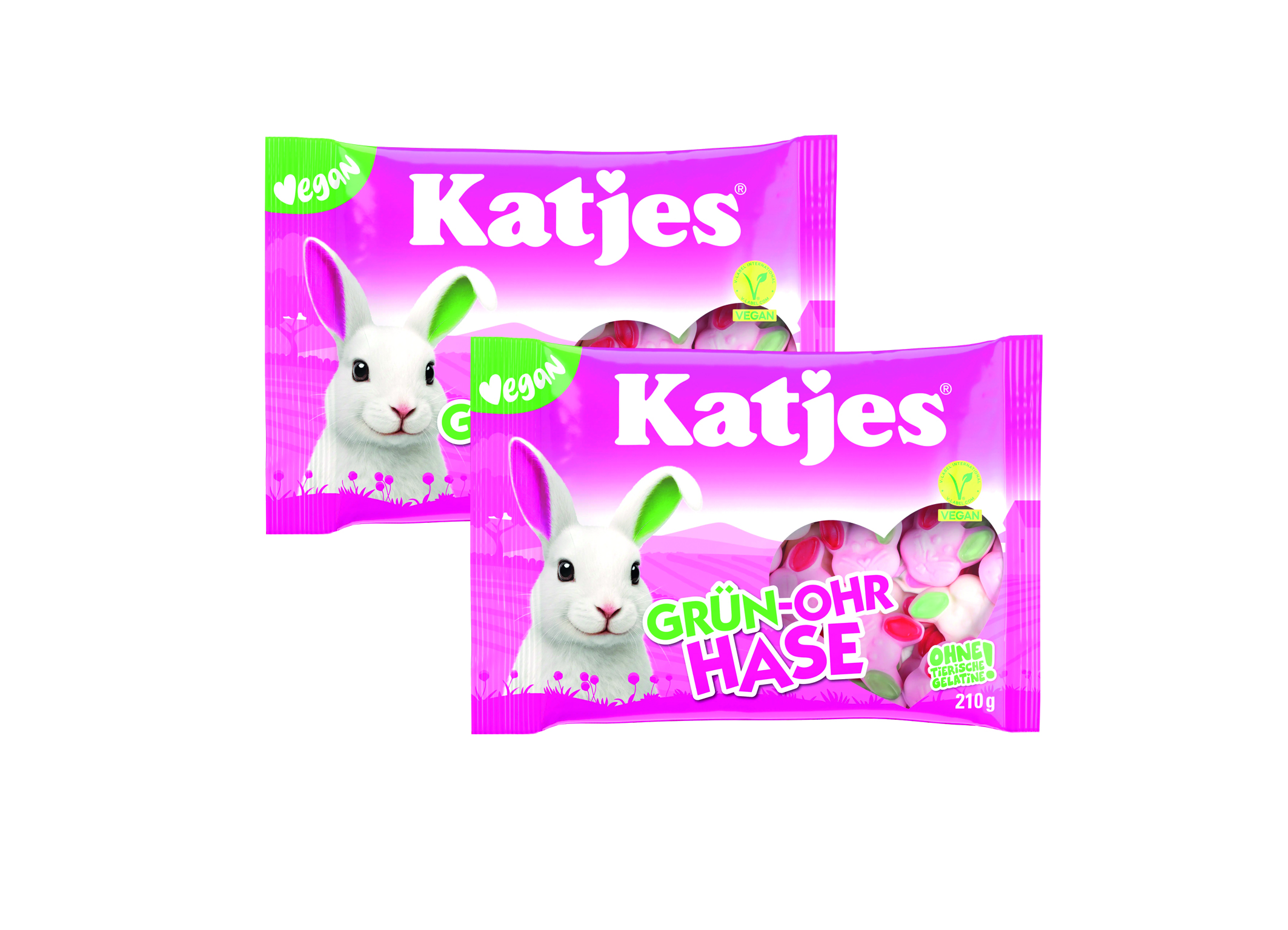 (Bild für) Katjes Grün-Ohr Hase vegan 210g 14