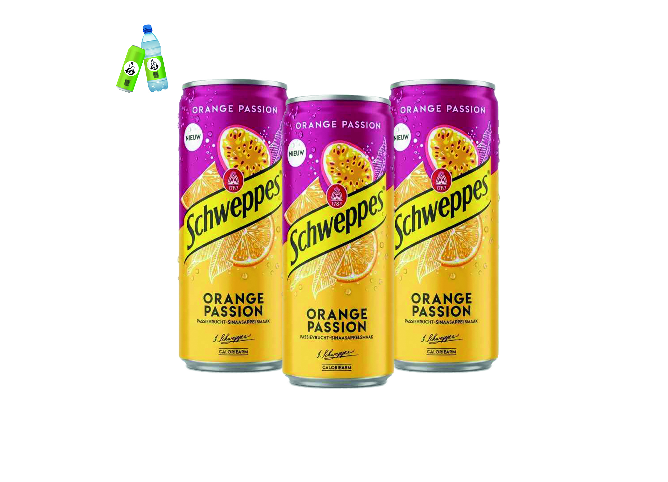(Bild für) Schweppes Orange-Passionfruit 0,33L DS EWP 24