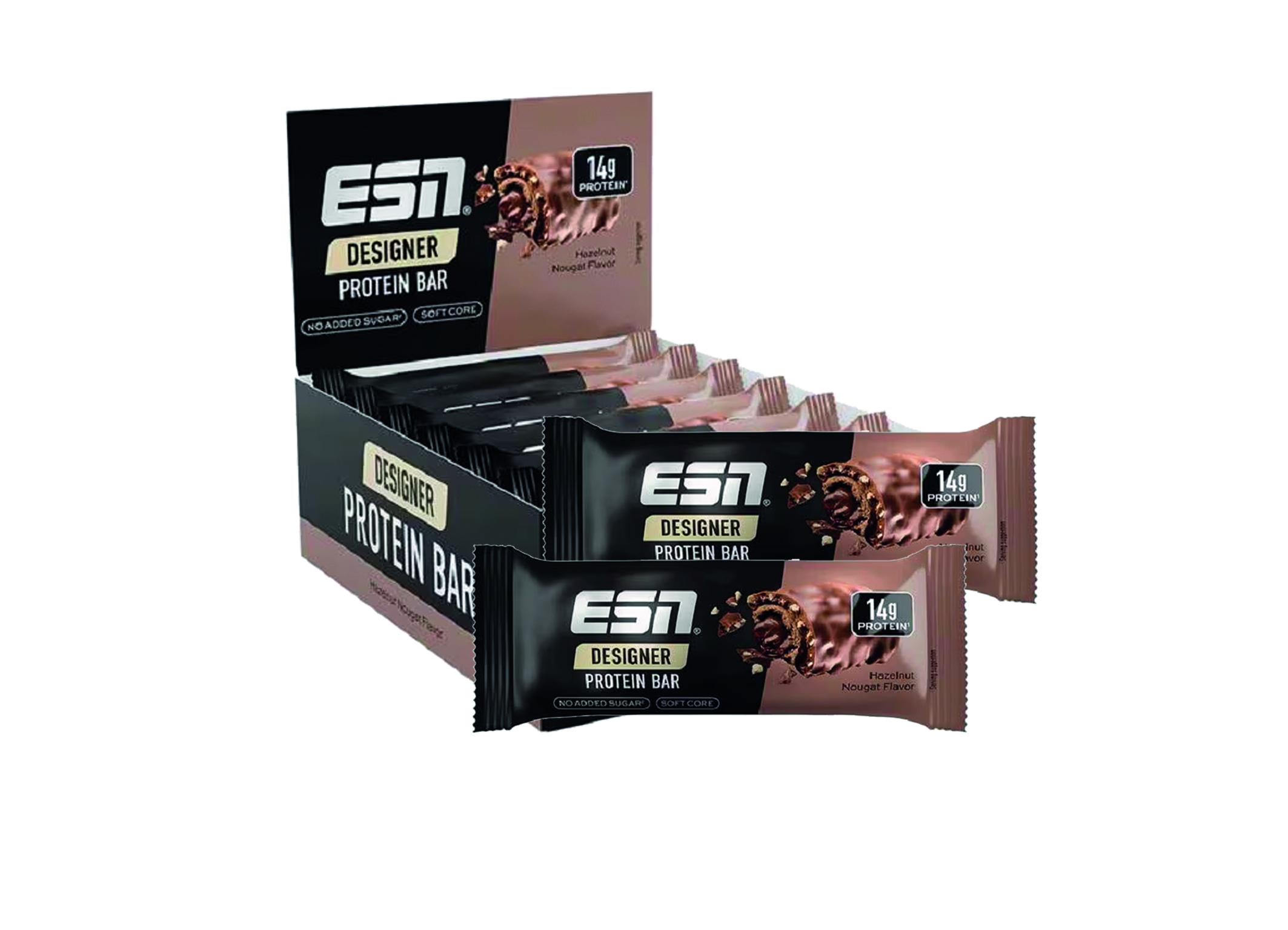 (Bild für) ESN Designer Protein Bar Hazelnut Nougat 45g 12