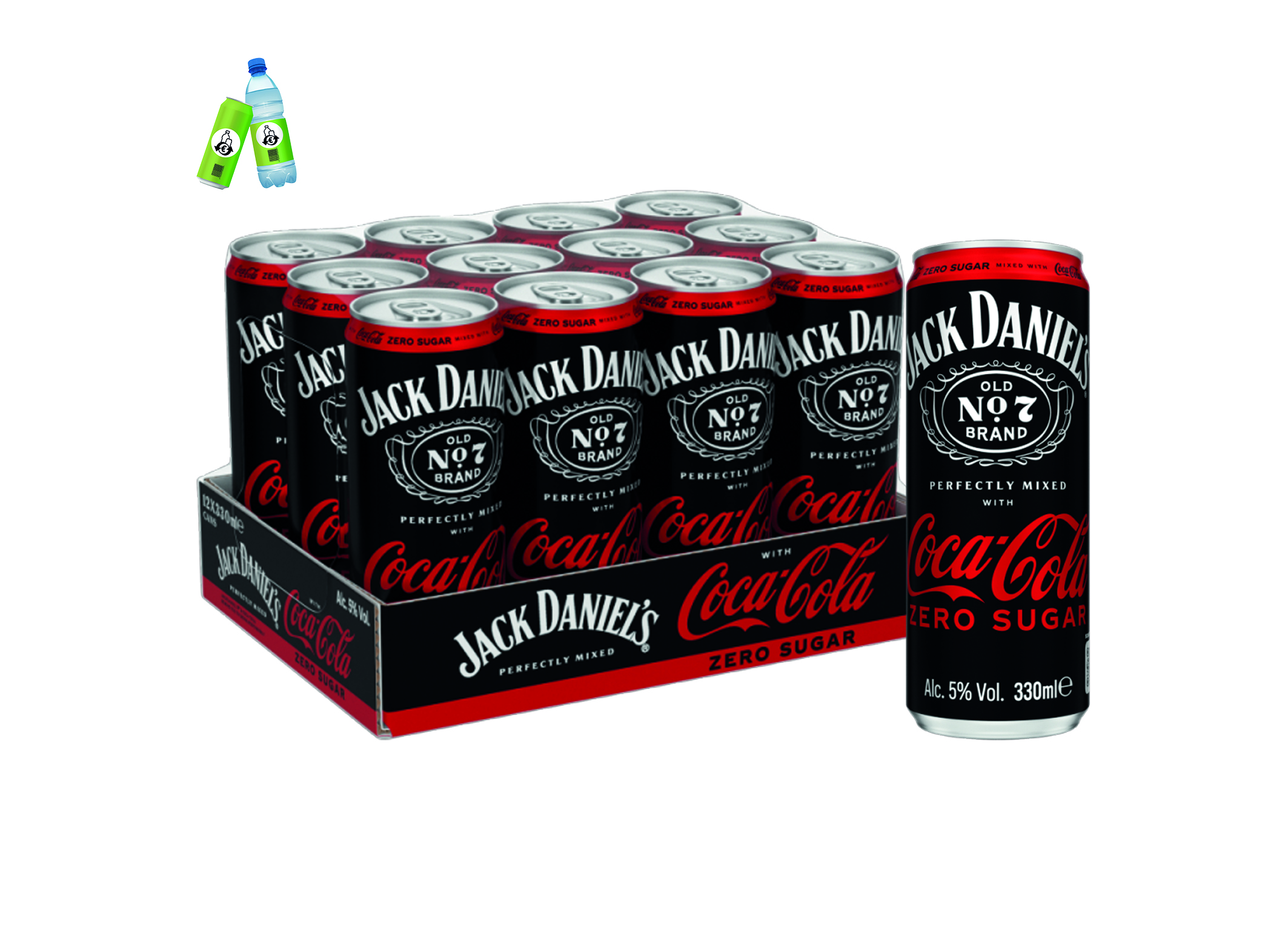 (Bild für) Jack Daniel´s & Coca Cola Zero 0,33L DS EWP 12