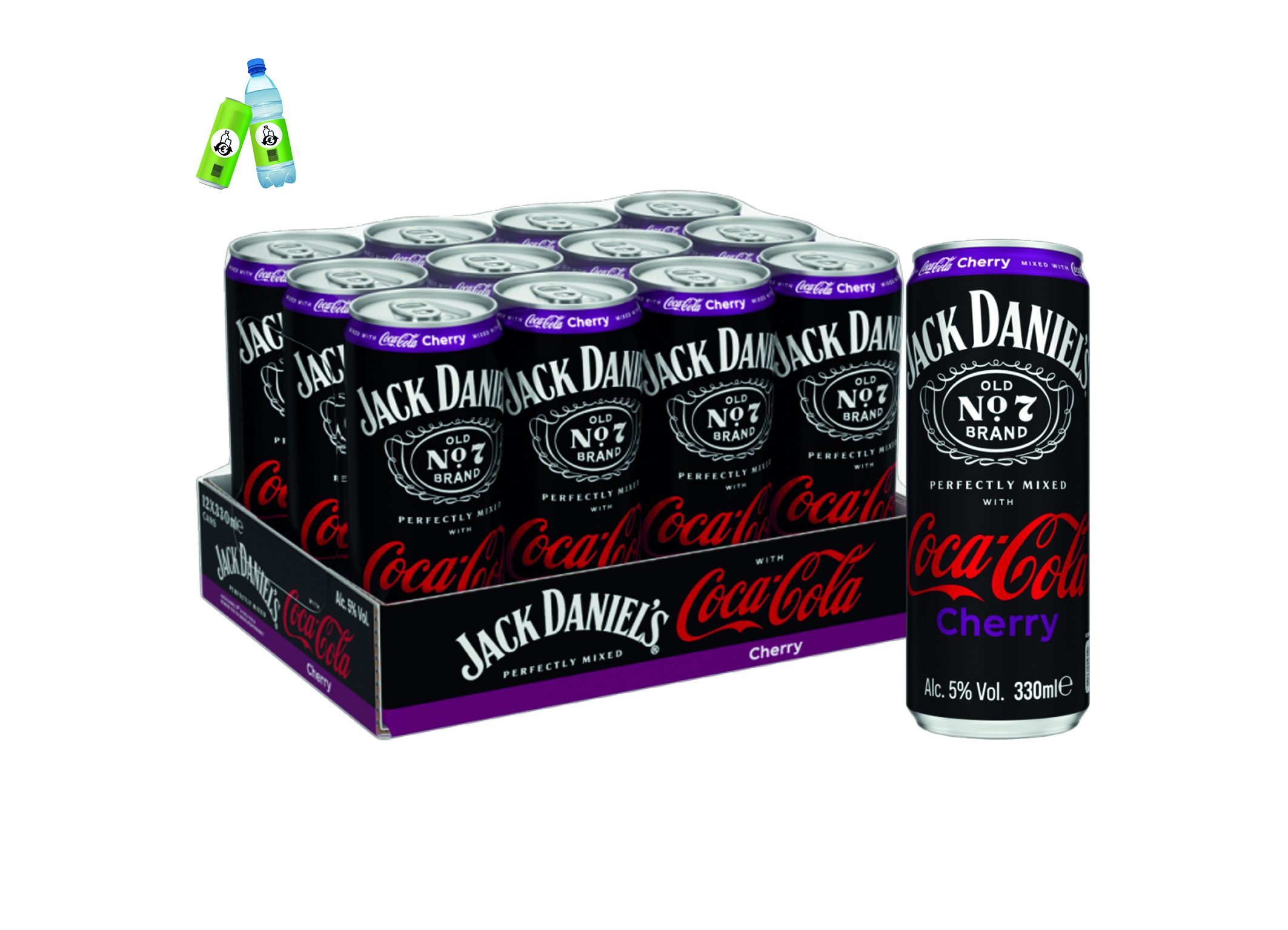 (Bild für) Jack Daniel´s & Coca Cola Cherry 0,33L DS EWP 12